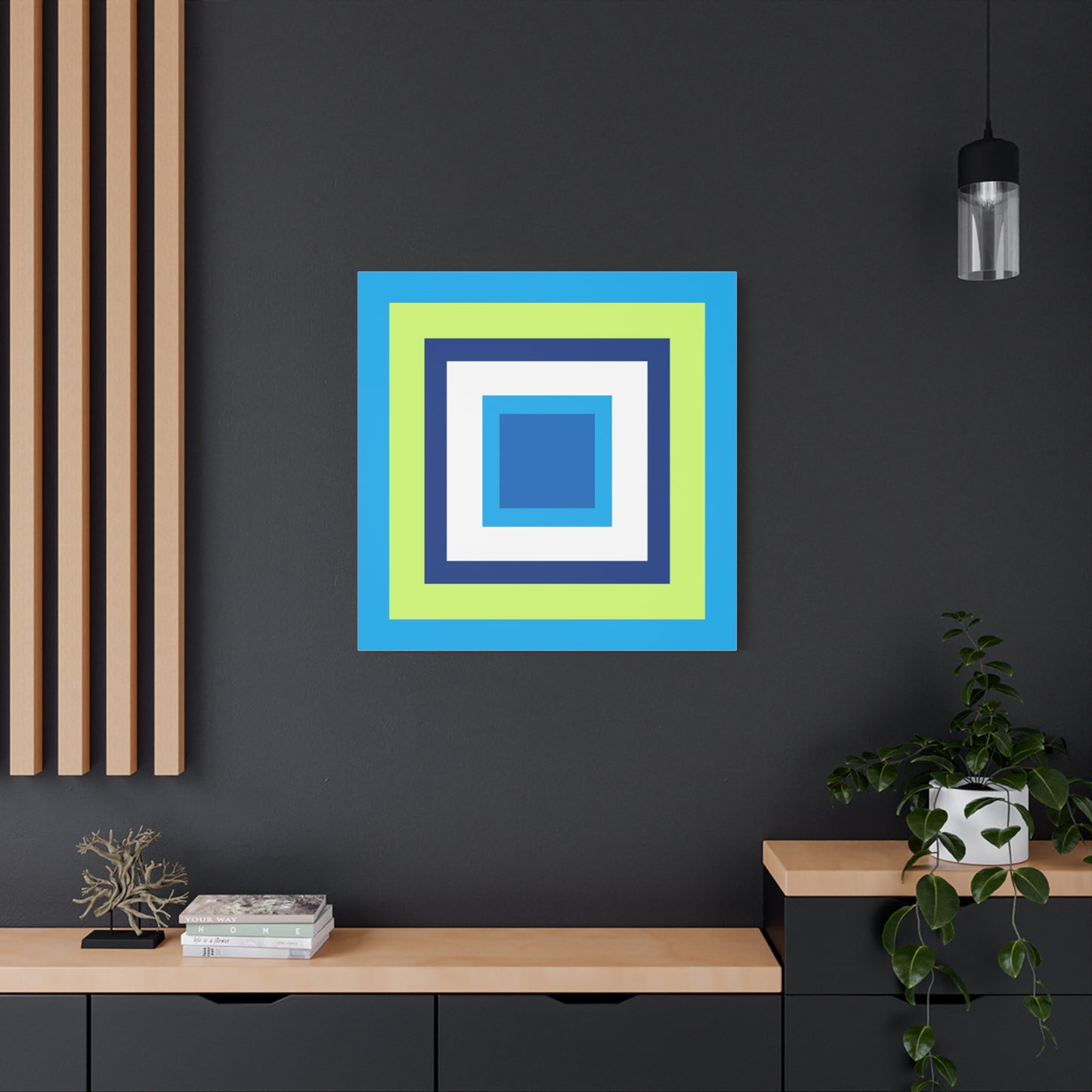 Modern Geometric Canvas Art | Bold Colors, Clean Lines, Creative Energy