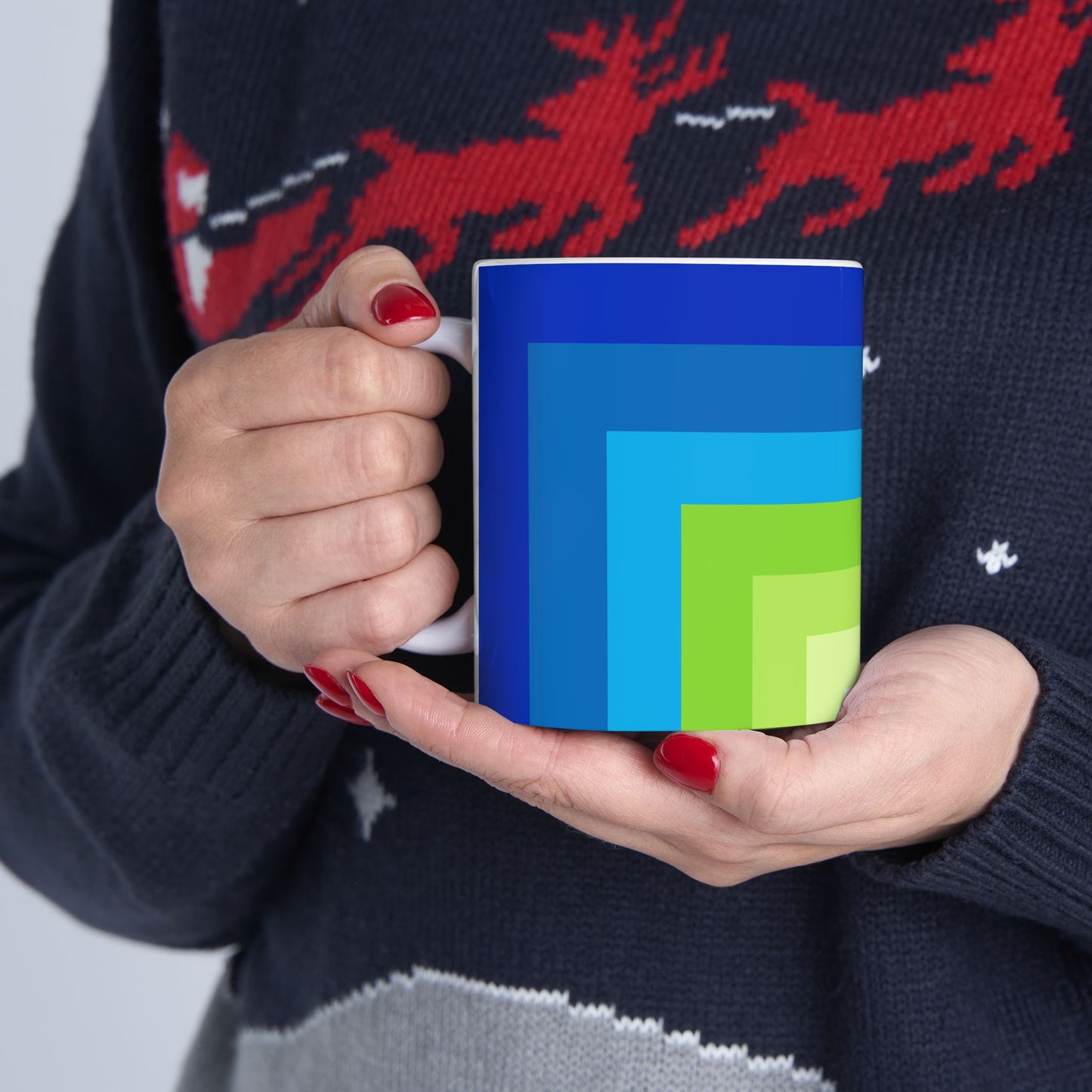 Geo Art Mug – Bold Color, Daily Joy