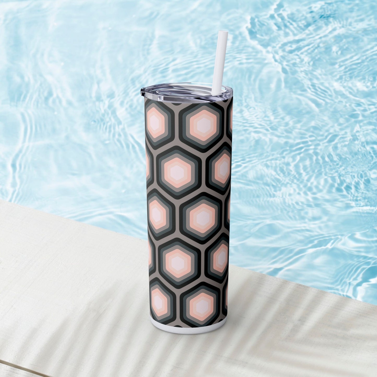 Vibrant. Versatile. Totally Sippable. – 20 oz Skinny Travel Tumbler with Straw