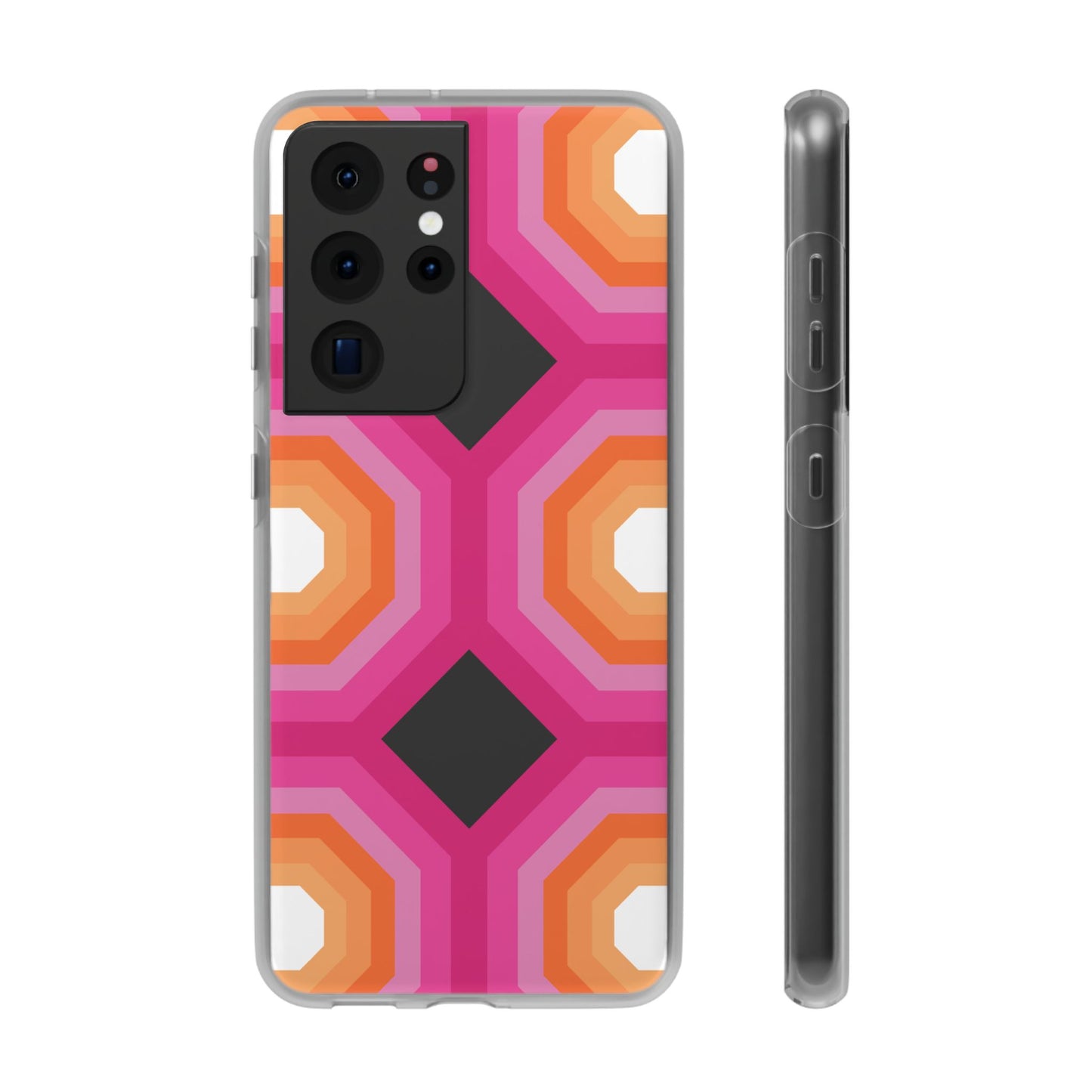 Stylish Geometric Phone Case, Flexible Phone Cover, Unique Modern Design, Perfect Gift, Trendy Accessory, Eco-Friendly Case