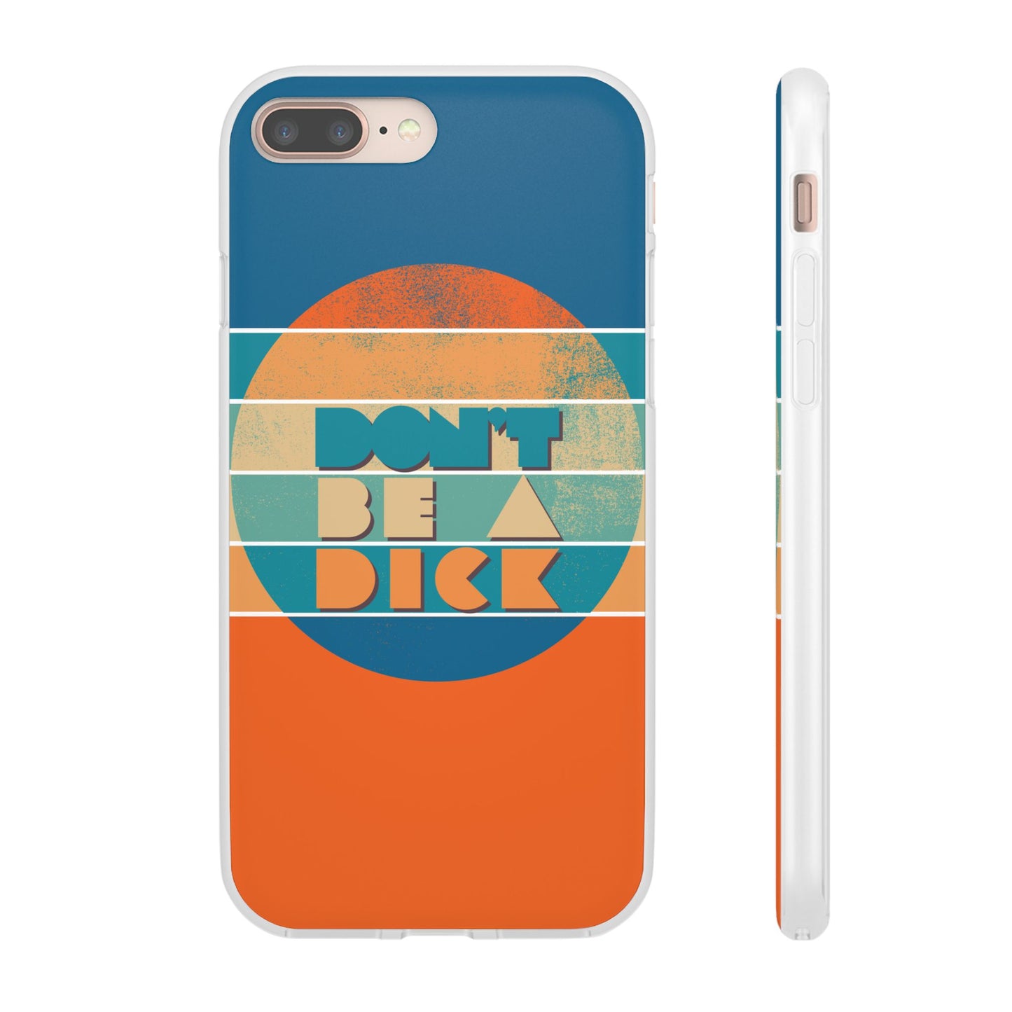 Phone Case - 'Don't Be a Dick' Retro 70s style