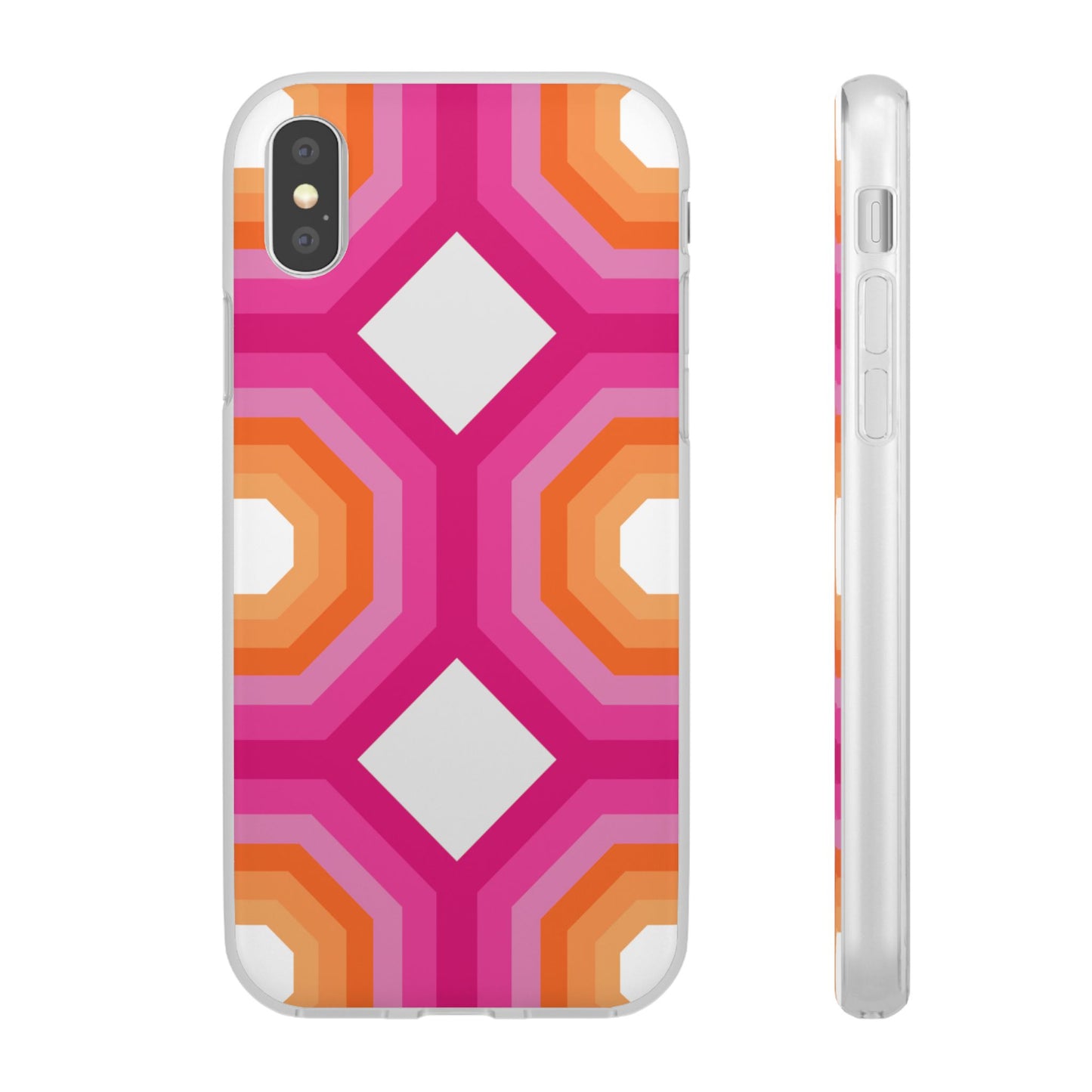 Stylish Geometric Phone Case, Flexible Phone Cover, Unique Modern Design, Perfect Gift, Trendy Accessory, Eco-Friendly Case