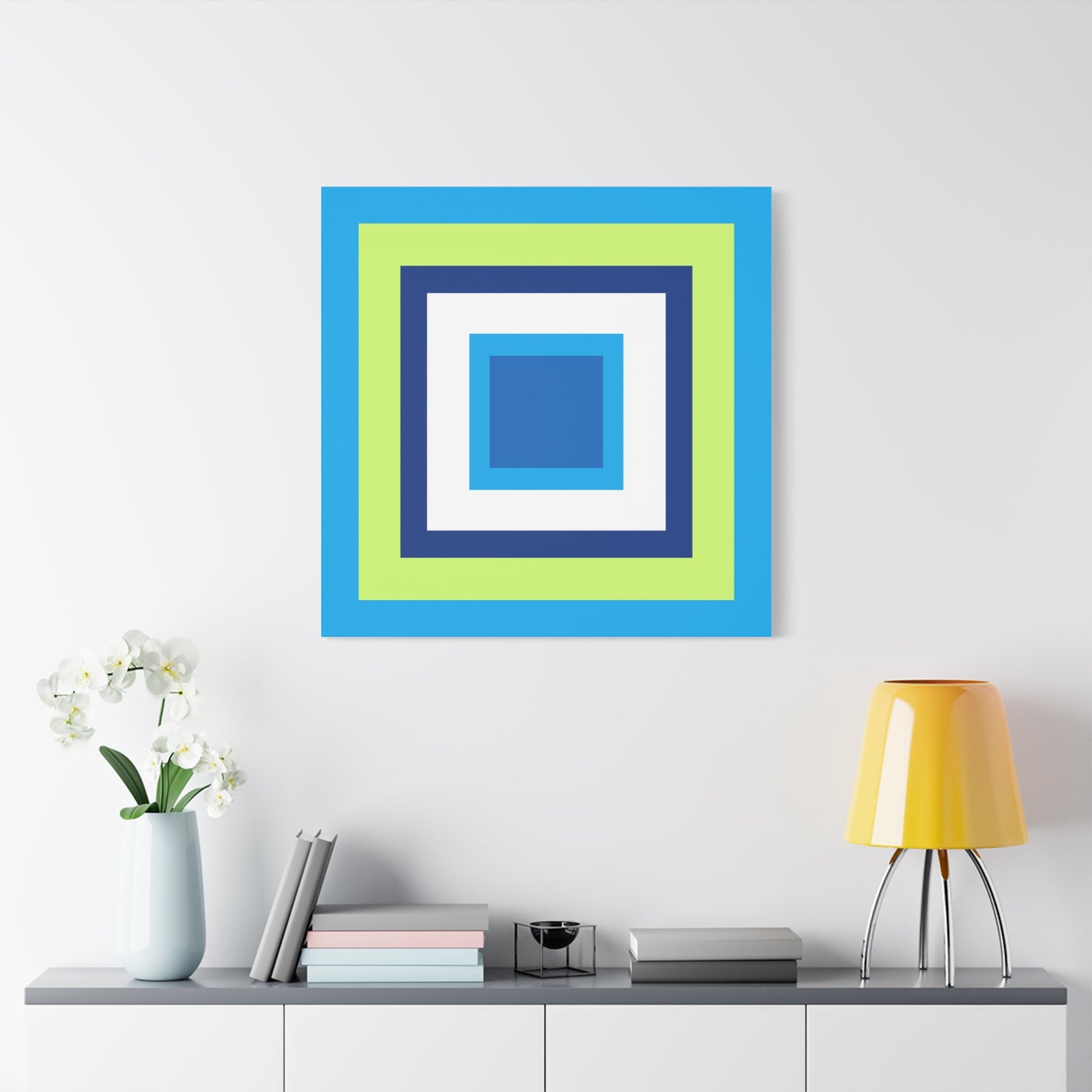 Modern Geometric Canvas Art | Bold Colors, Clean Lines, Creative Energy