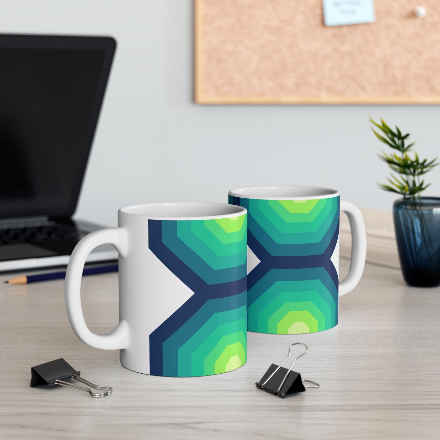 Geo Art Mug – Bold Color, Daily Joy