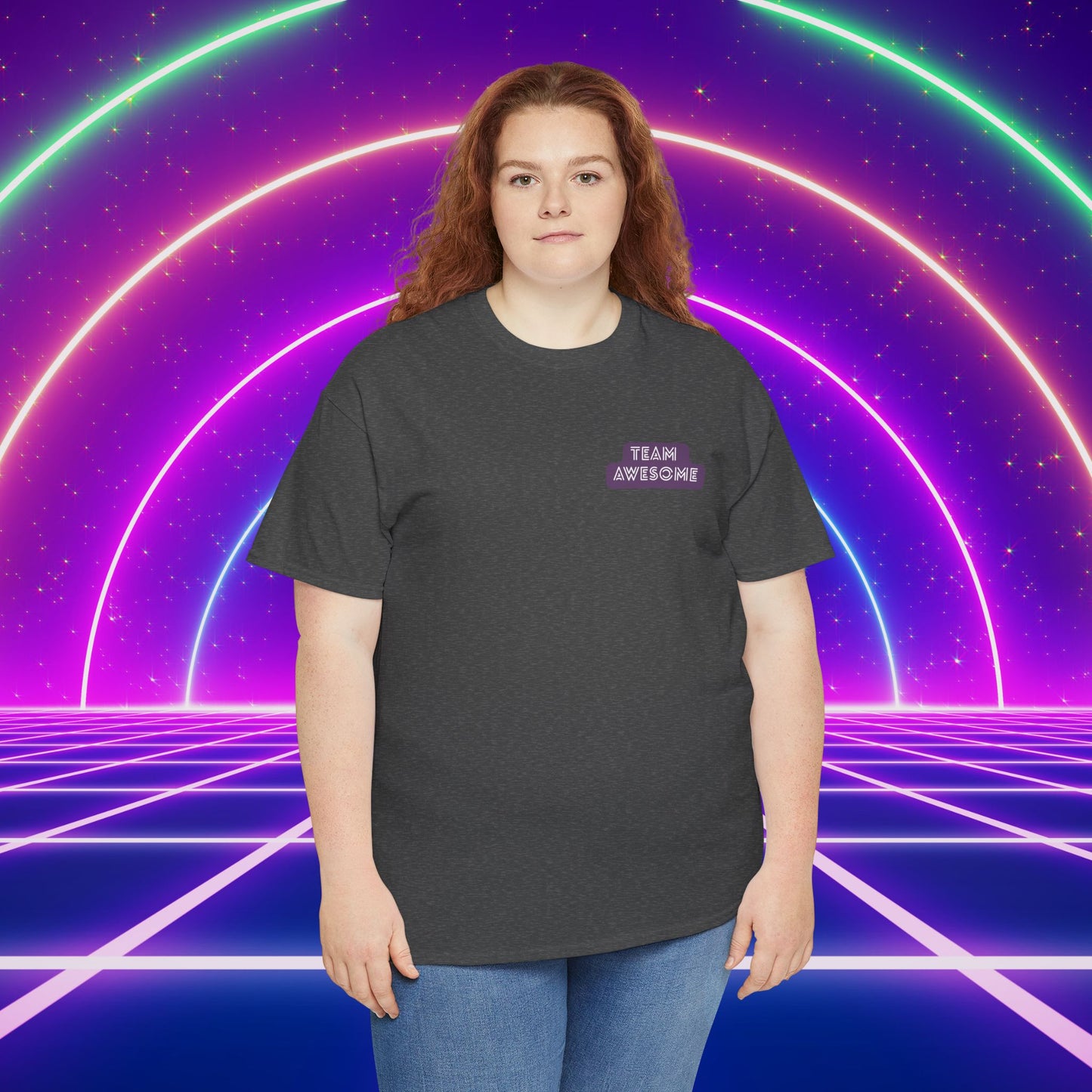 Let’s Get Physical – Join Team Awesome Retro 80s Tee - Unisex Cotton T-Shirt