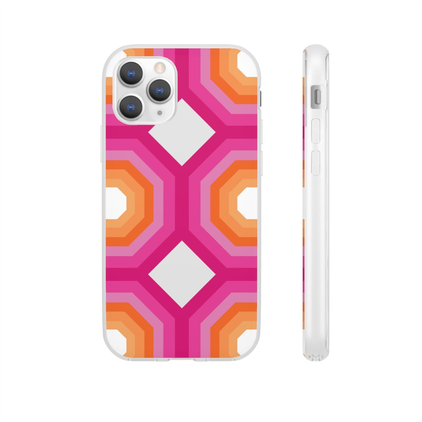 Stylish Geometric Phone Case, Flexible Phone Cover, Unique Modern Design, Perfect Gift, Trendy Accessory, Eco-Friendly Case