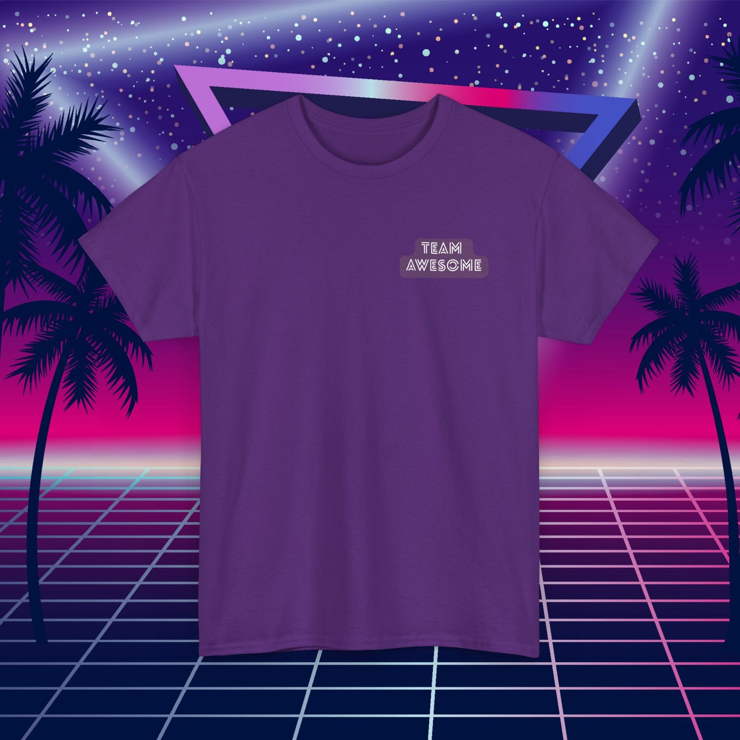 Let’s Get Physical – Join Team Awesome Retro 80s Tee - Unisex Cotton T-Shirt