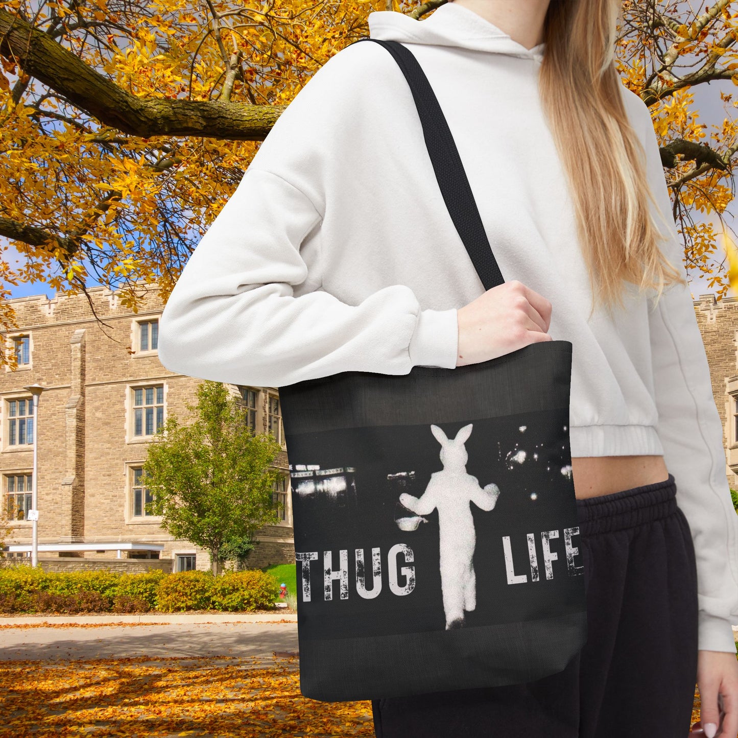 Thug Life Bunny Tote Bag – 3 Sizes | Bold, Fun & Functional