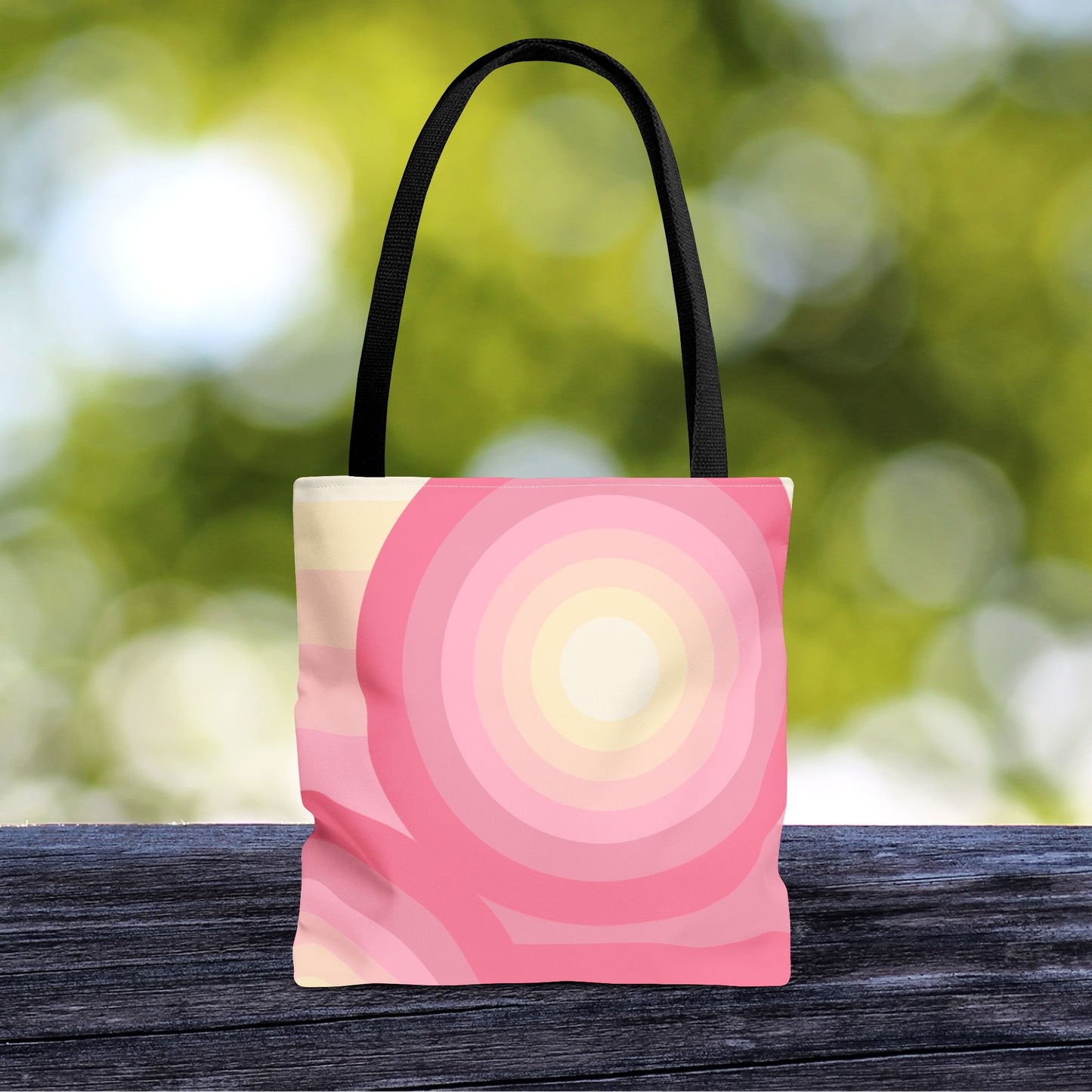 Geo Art Tote Bag – 3 sizes | Bold lines. Vivid color. Retro with a modern twist.