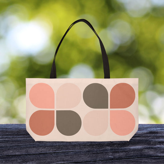 Mod-Boho Clover XL Tote — XL Tote Bag | Carry-All | Bold Design. Spacious Style. Retro-Boho Vibes.