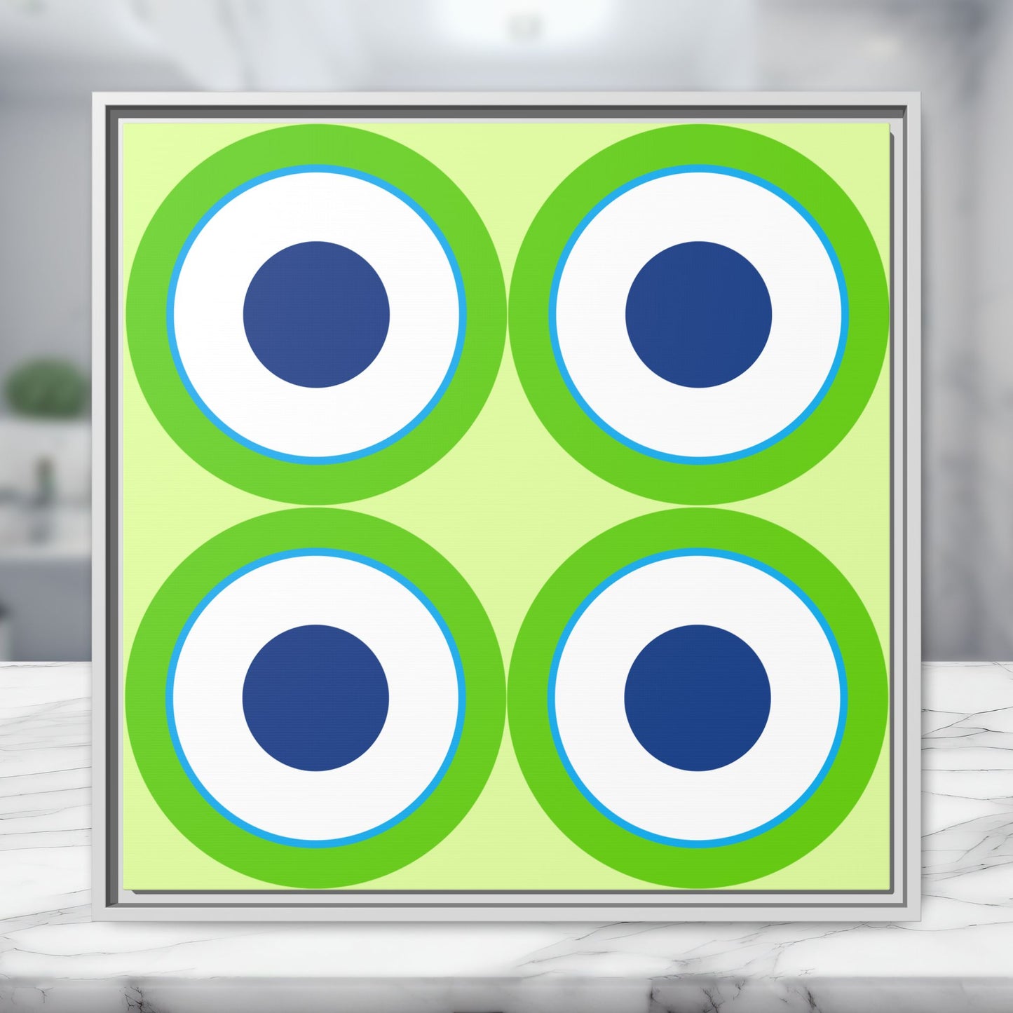 Copy of Modern Framed Geometric Canvas Art | Bold Color Meets Clean Framing