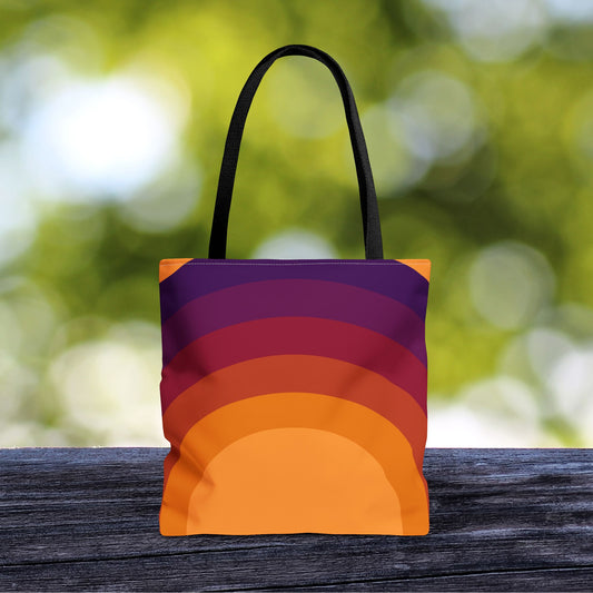 Geometric Art Tote Bag – 3 sizes | Bold lines. Vivid color. Retro