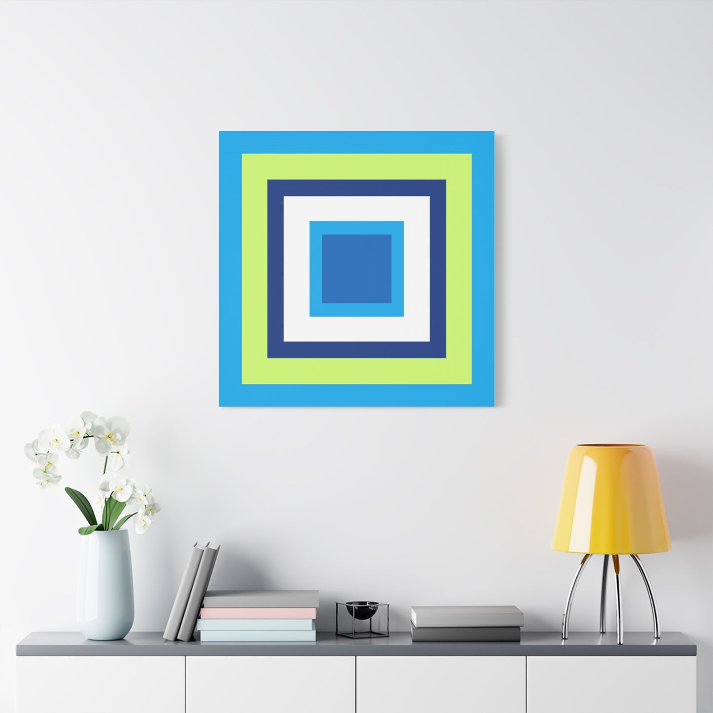 Modern Geometric Canvas Art | Bold Colors, Clean Lines, Creative Energy