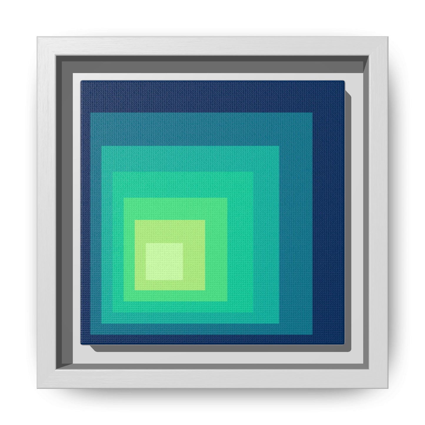 Modern Framed Geometric Canvas Art | Bold Color Meets Clean Framing