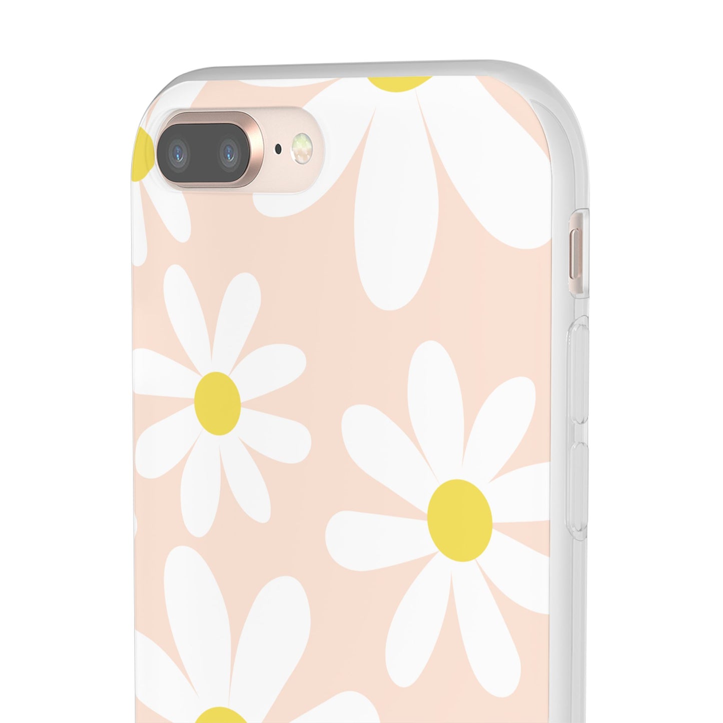 Phone Cases - Blush Daisy Pattern Flexi Cases