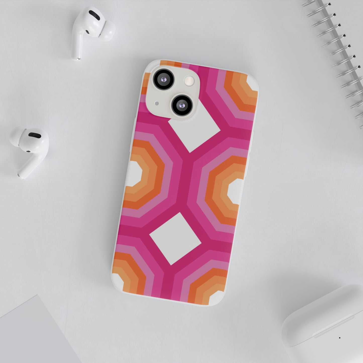 Stylish Geometric Phone Case, Flexible Phone Cover, Unique Modern Design, Perfect Gift, Trendy Accessory, Eco-Friendly Case