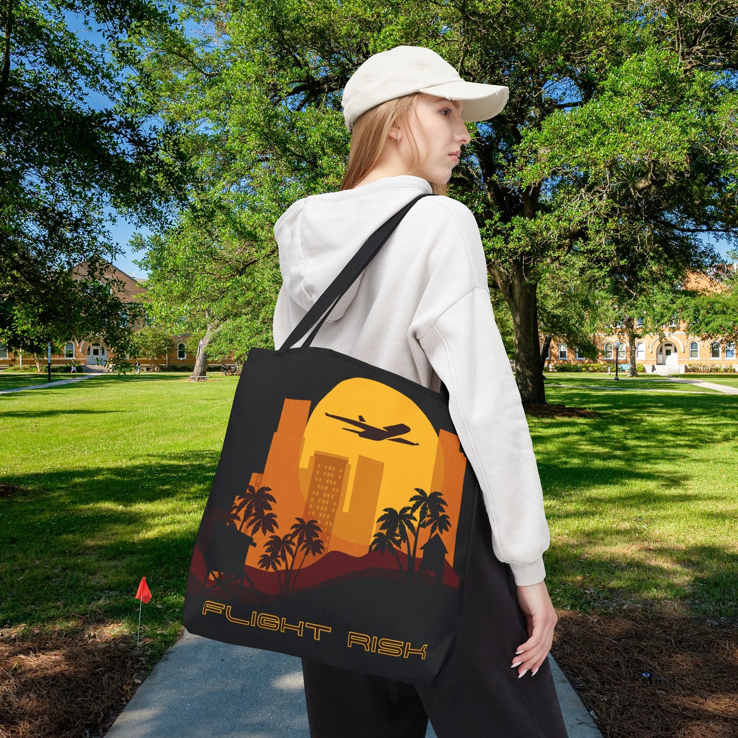 Flight Risk Tote Bag – 3 sizes | A little mysterious & Wanderlust-fueled