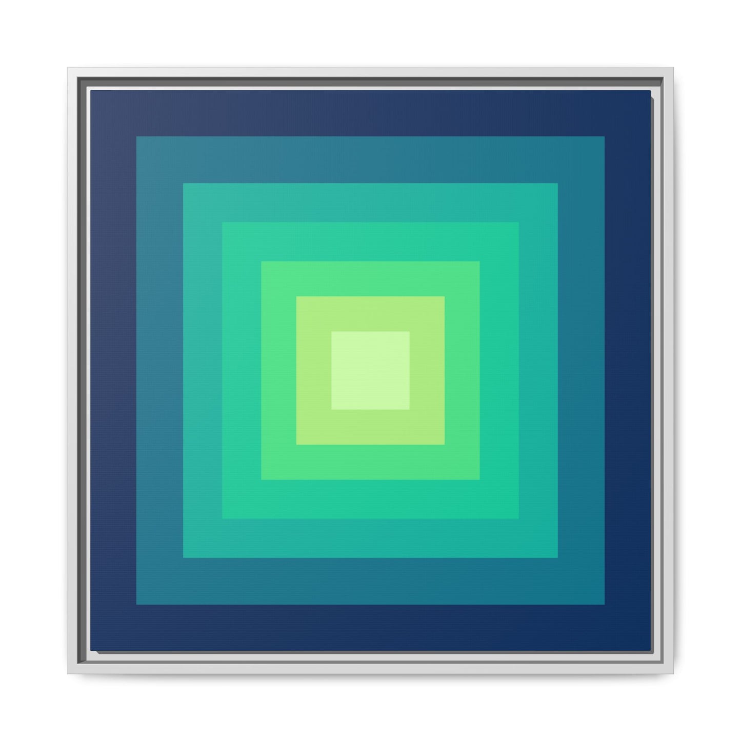 Modern Framed Geometric Canvas Art | Bold Color Meets Clean Framing