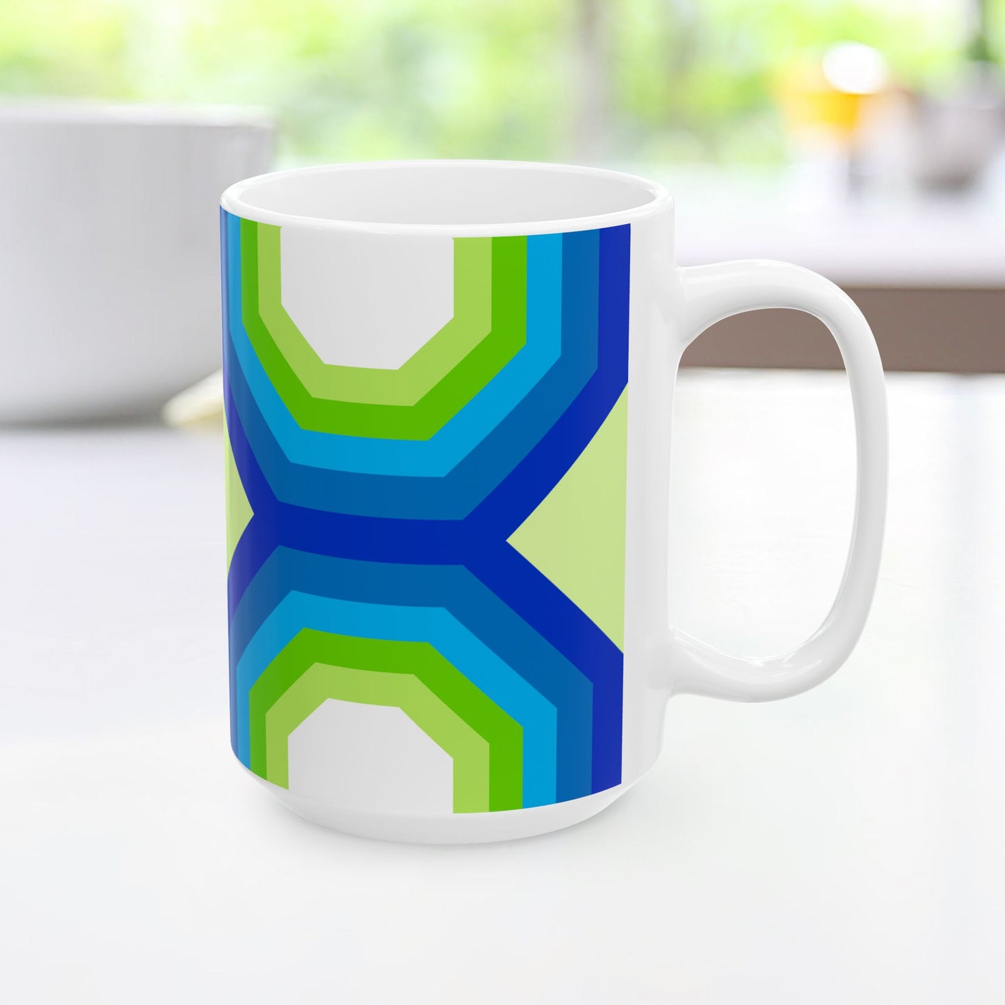 Geo Art Mug – Bold Color, Daily Joy