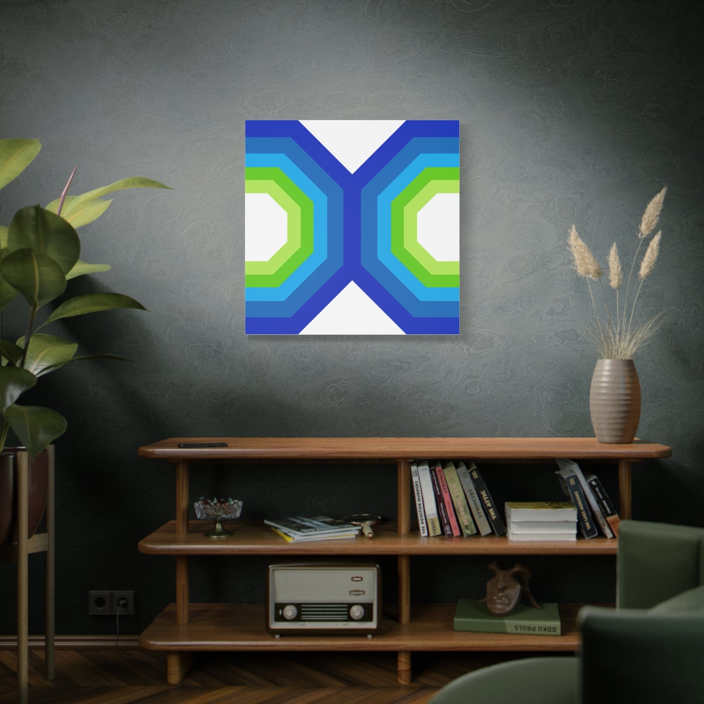 Modern Geometric Canvas Art | Bold Colors, Clean Lines, Creative Energy