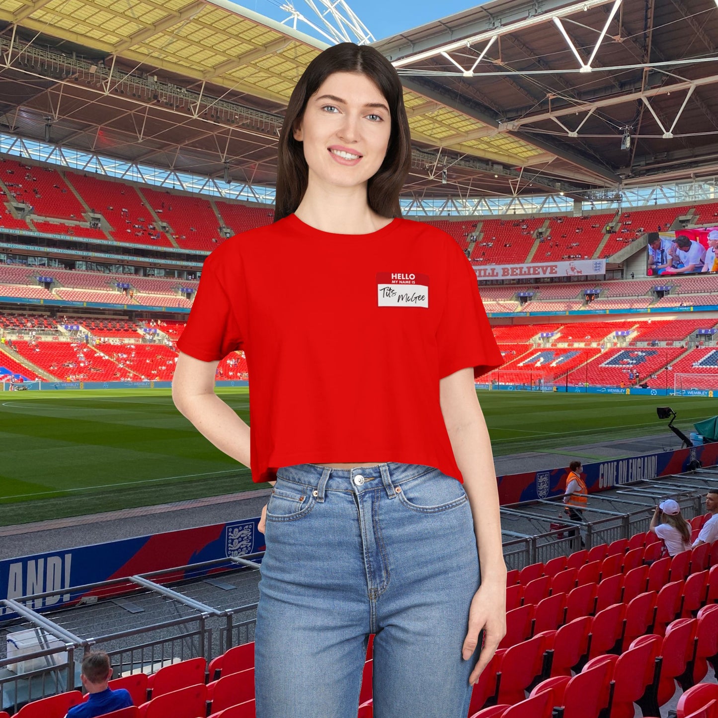 Hello My Name is Tits McGee Crop Tee – Bold, Fun, and Totally Unapologetic