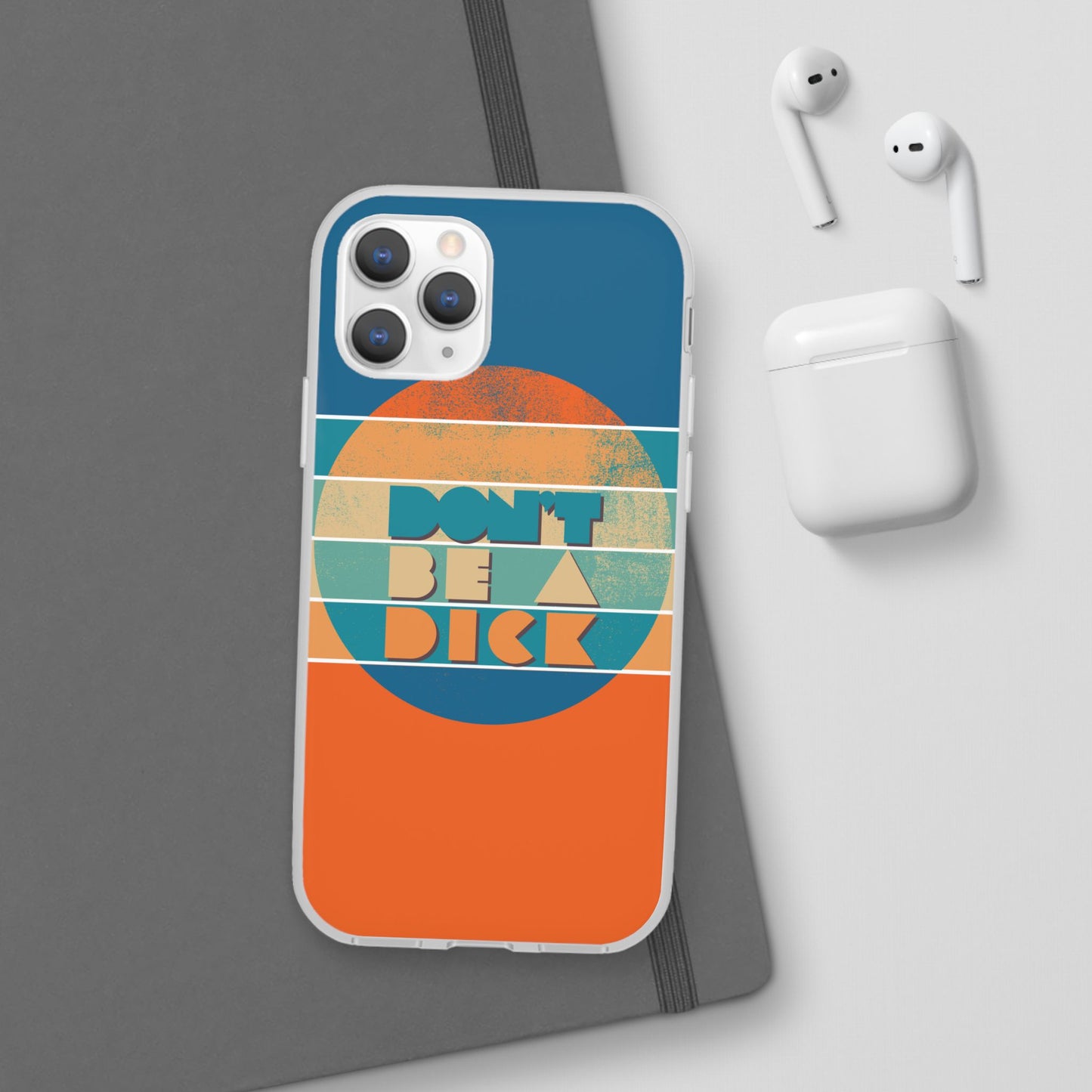 Phone Case - 'Don't Be a Dick' Retro 70s style