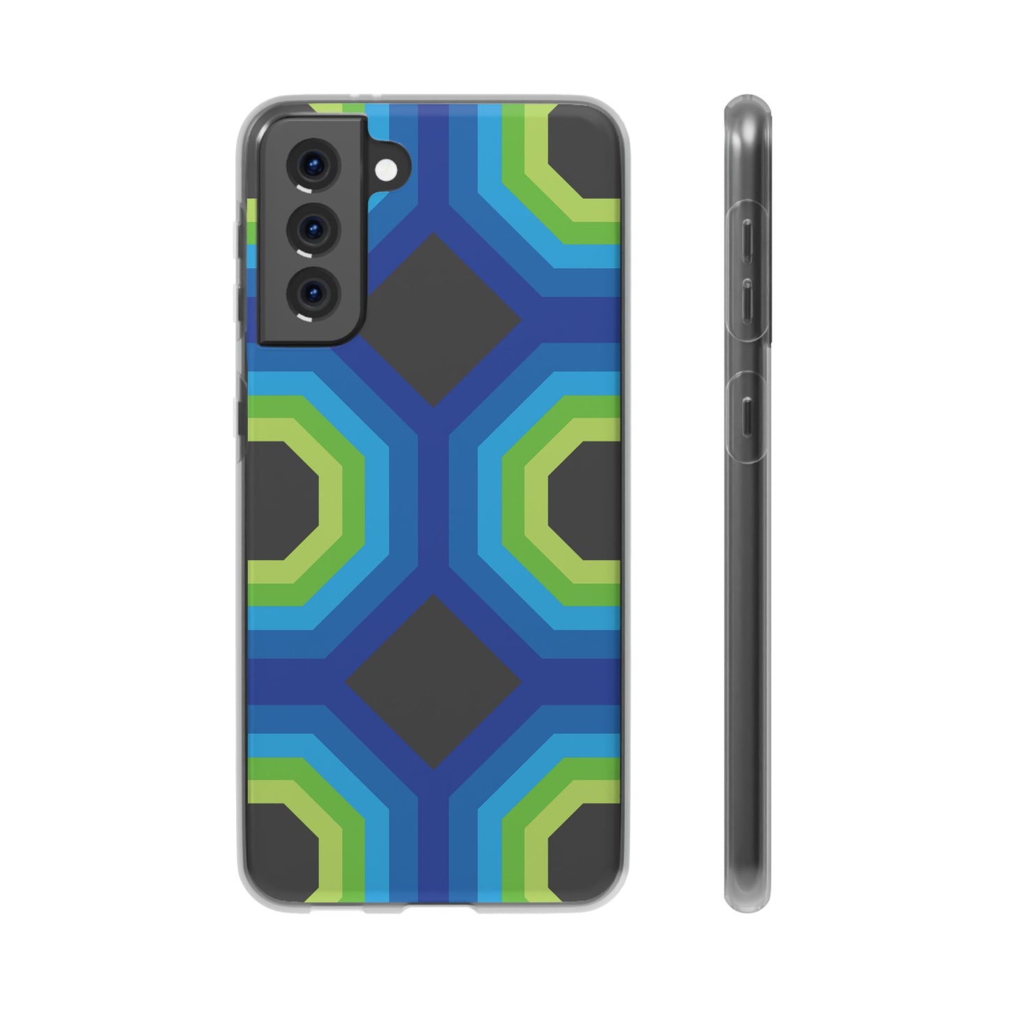 Stylish Geometric Phone Case, Flexible Phone Cover, Unique Modern Design, Perfect Gift, Trendy Accessory, Eco-Friendly Case