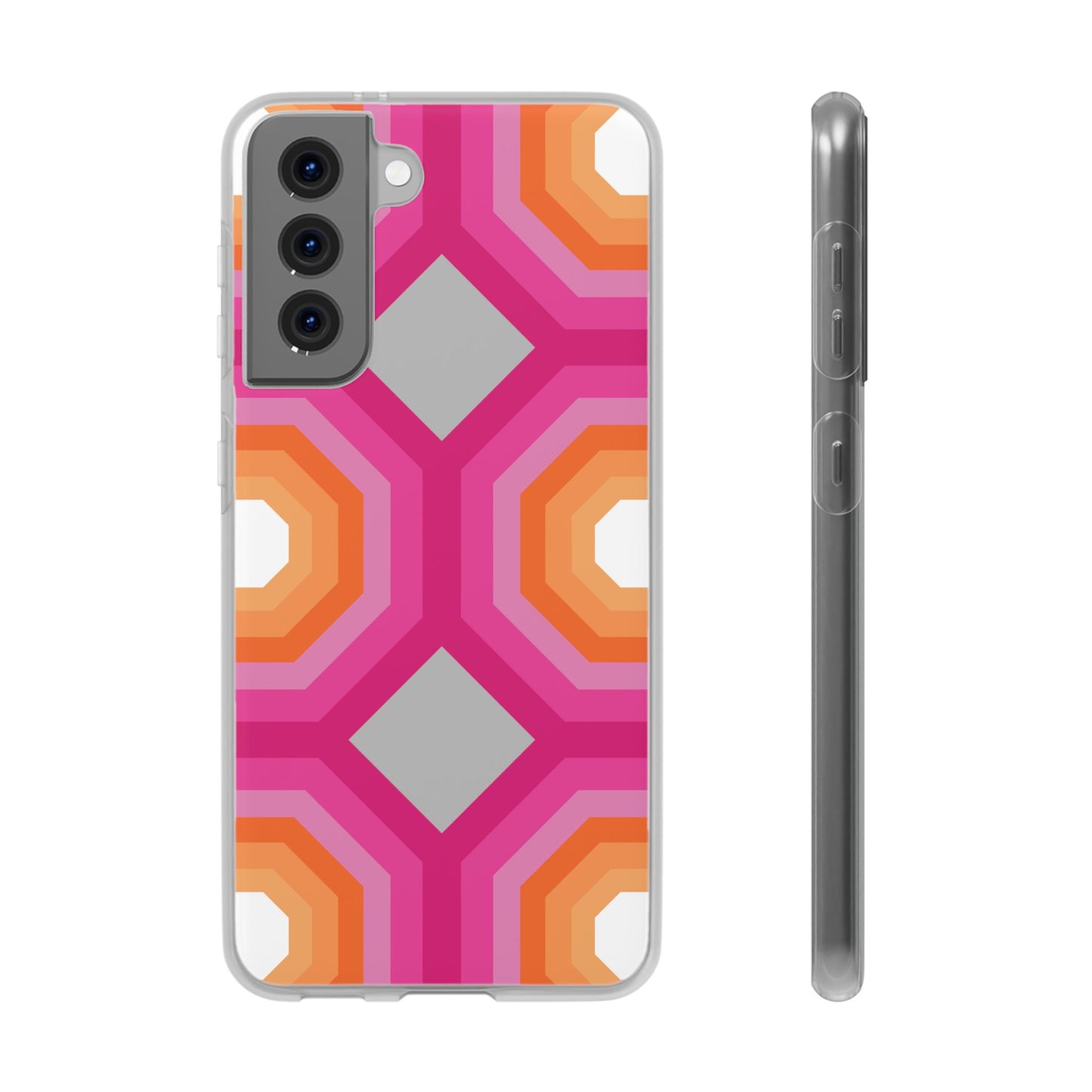Stylish Geometric Phone Case, Flexible Phone Cover, Unique Modern Design, Perfect Gift, Trendy Accessory, Eco-Friendly Case