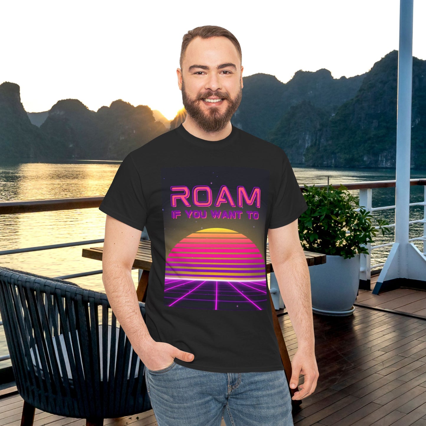 Roam If You Want To Unisex Tee, Travel Lover T-shirt Adventure Shirt, Wanderlust