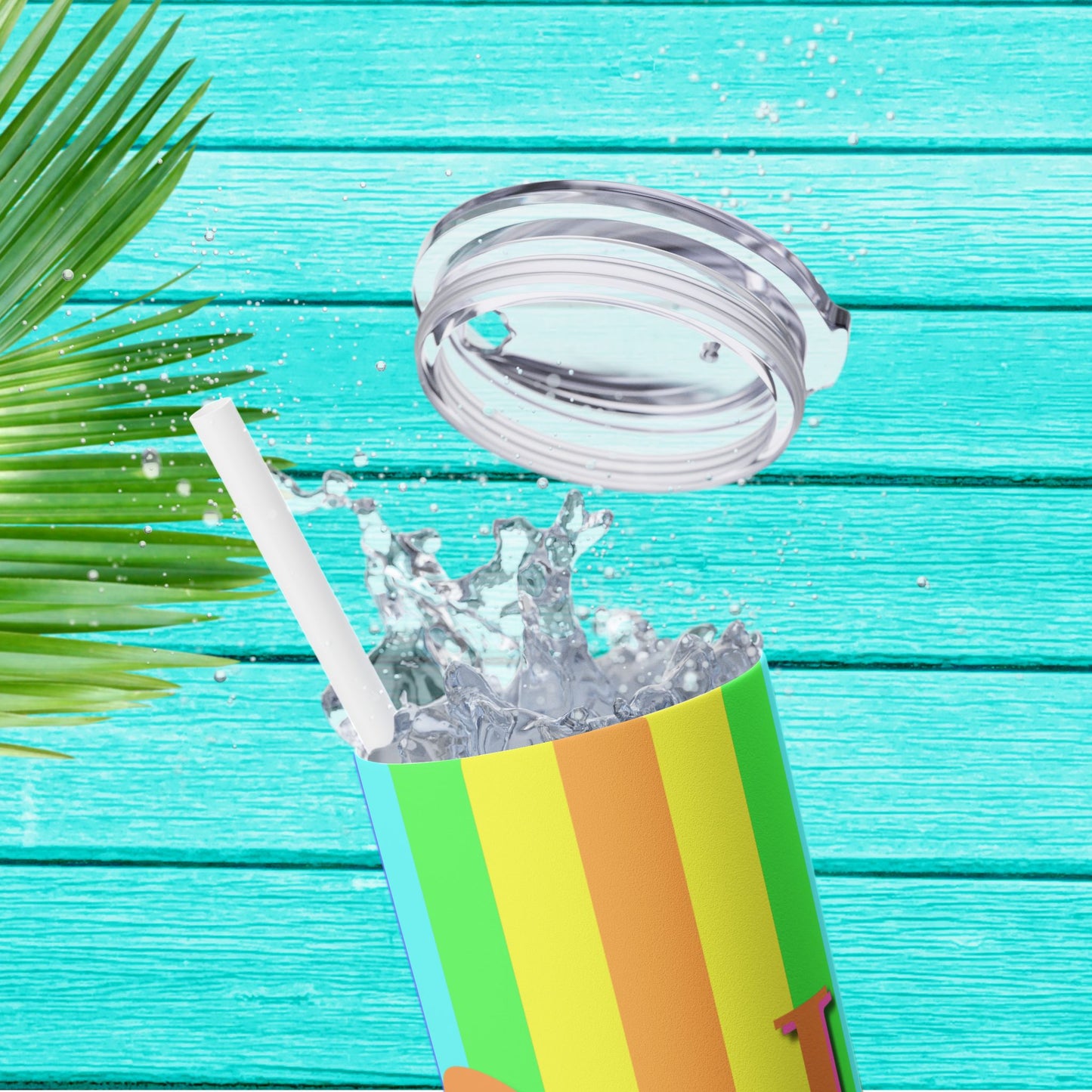 Vibrant. Versatile. Totally Sippable. – 20 oz Skinny Travel Tumbler with Straw