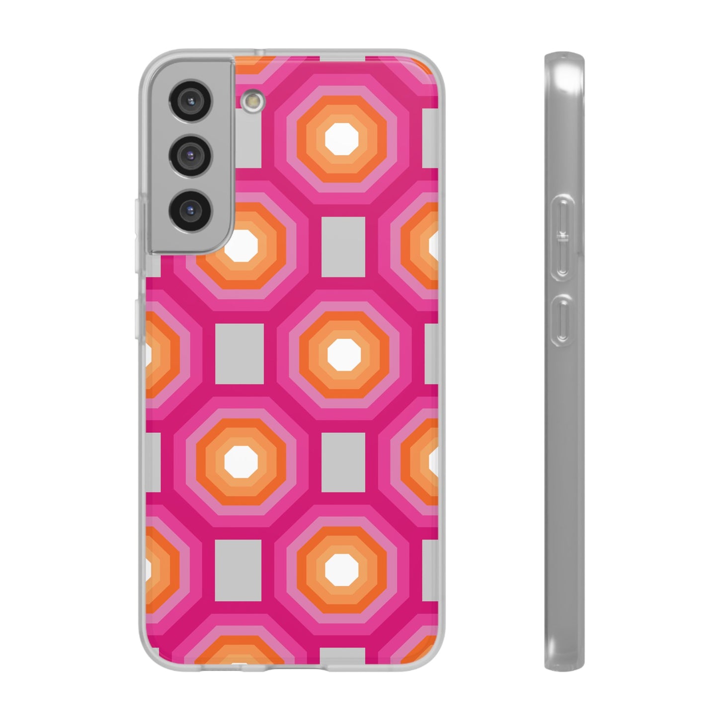 Stylish Geometric Phone Case, Flexible Phone Cover, Unique Modern Design, Perfect Gift, Trendy Accessory, Eco-Friendly Case