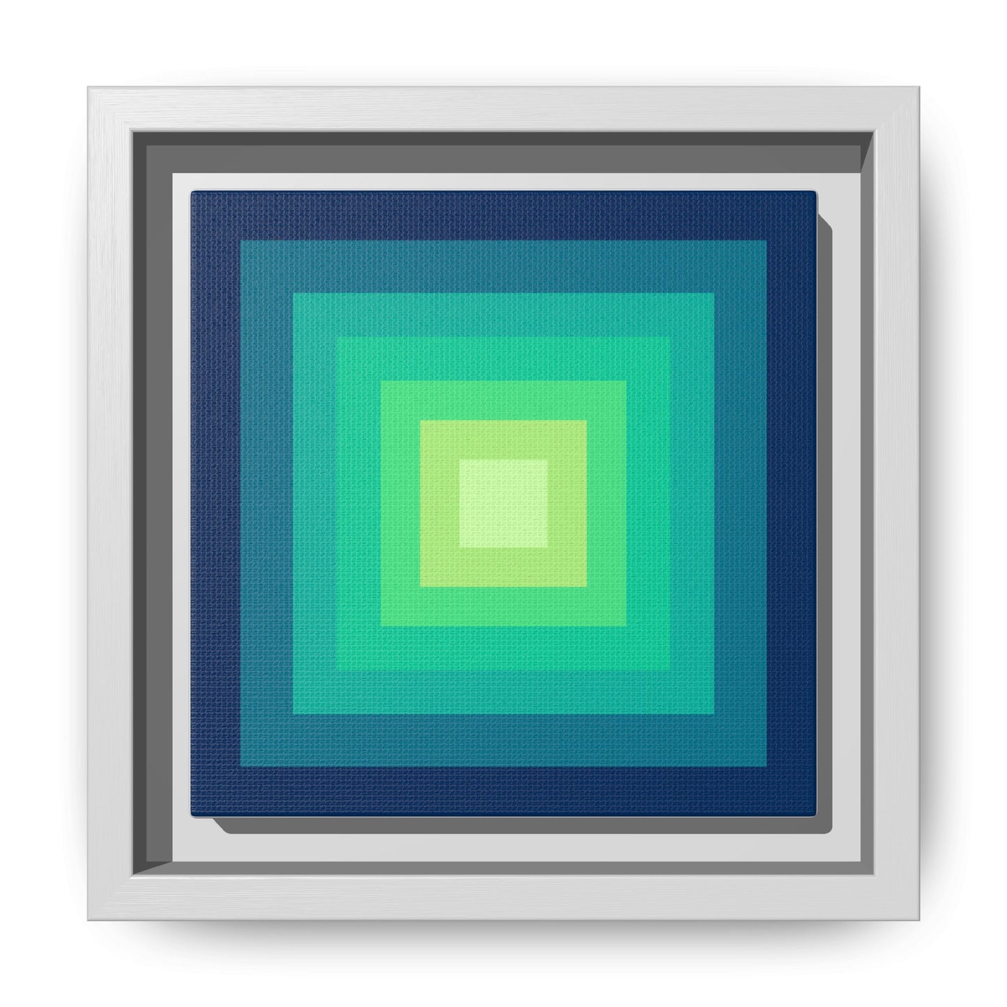 Modern Framed Geometric Canvas Art | Bold Color Meets Clean Framing