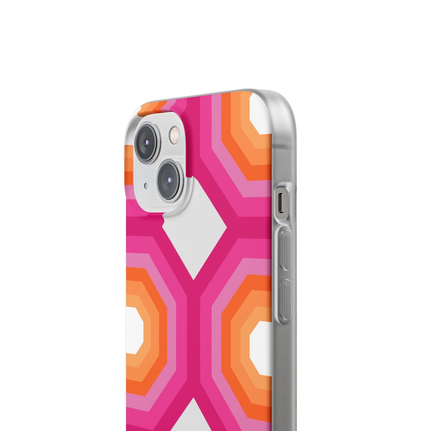 Stylish Geometric Phone Case, Flexible Phone Cover, Unique Modern Design, Perfect Gift, Trendy Accessory, Eco-Friendly Case