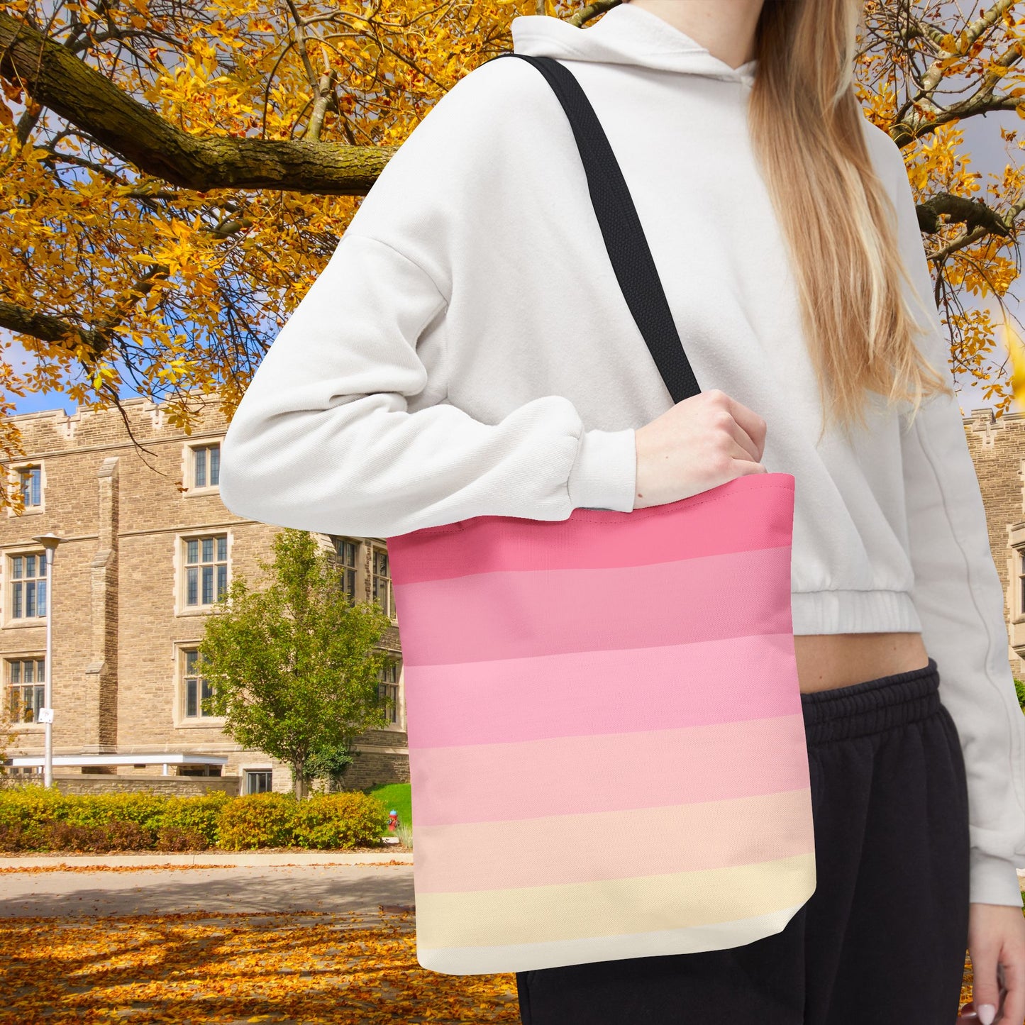 Geo Art XVIII Tote Bag – 3 sizes | Bold lines. Vivid color. Retro with a modern twist.