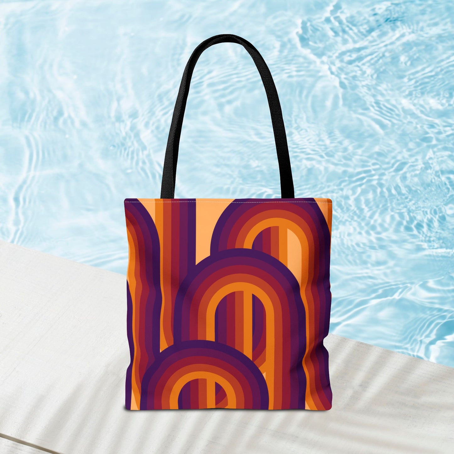 Geometric Art Tote Bag – 3 sizes | Bold lines. Vivid color