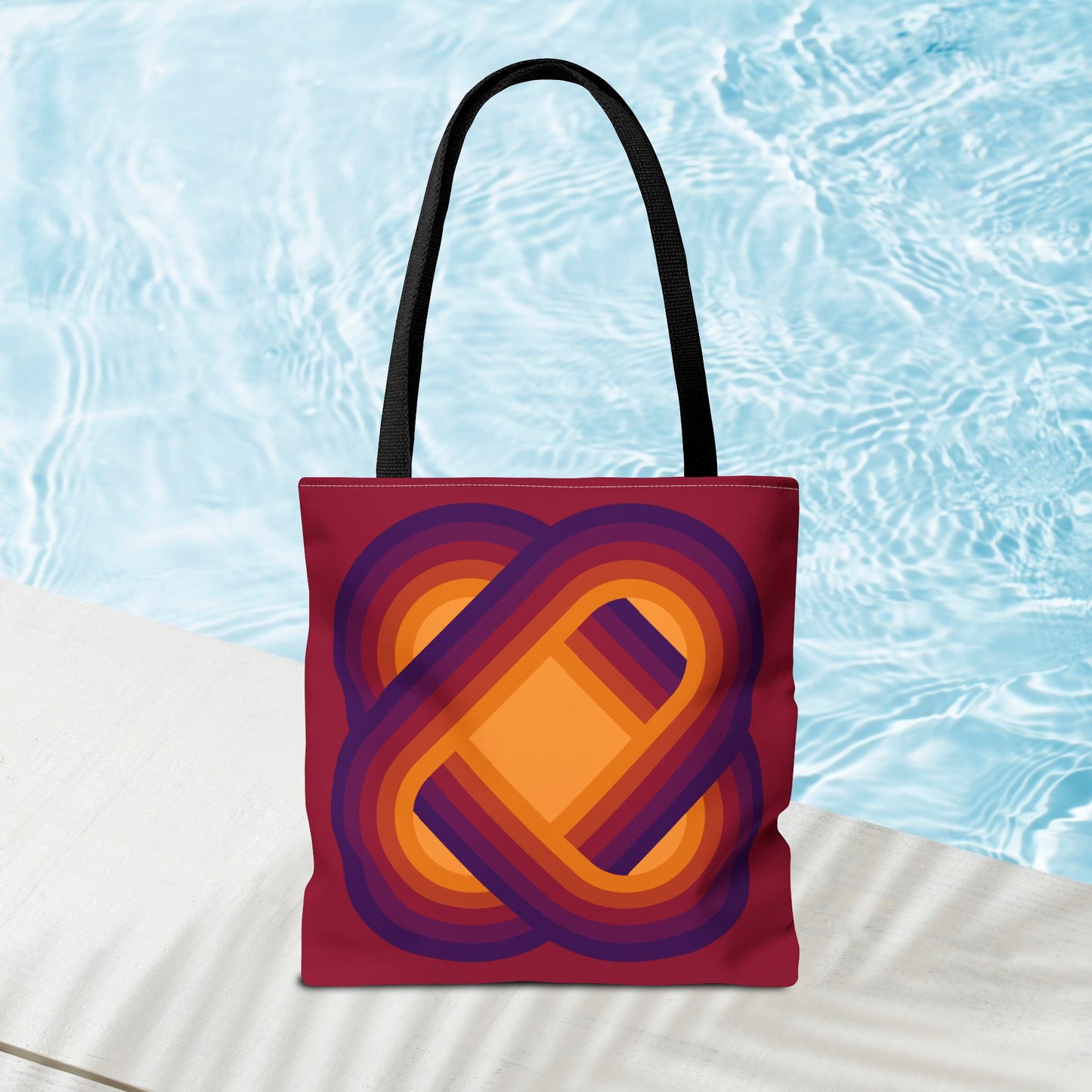 Geometric Art Tote Bag – 3 sizes | Bold lines. Vivid color. Retro