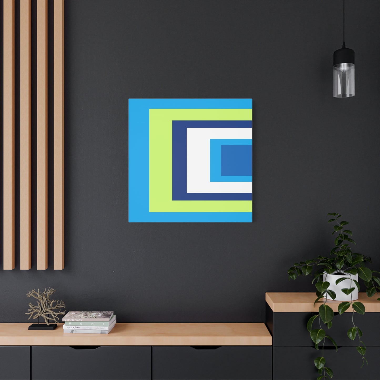 Modern Geometric Canvas Art | Bold Colors, Clean Lines, Creative Energy