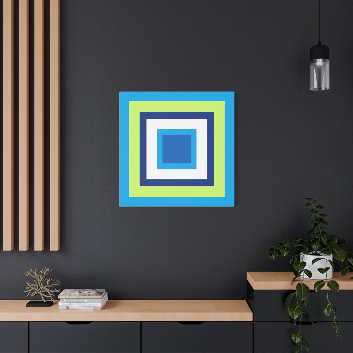 Modern Geometric Canvas Art | Bold Colors, Clean Lines, Creative Energy