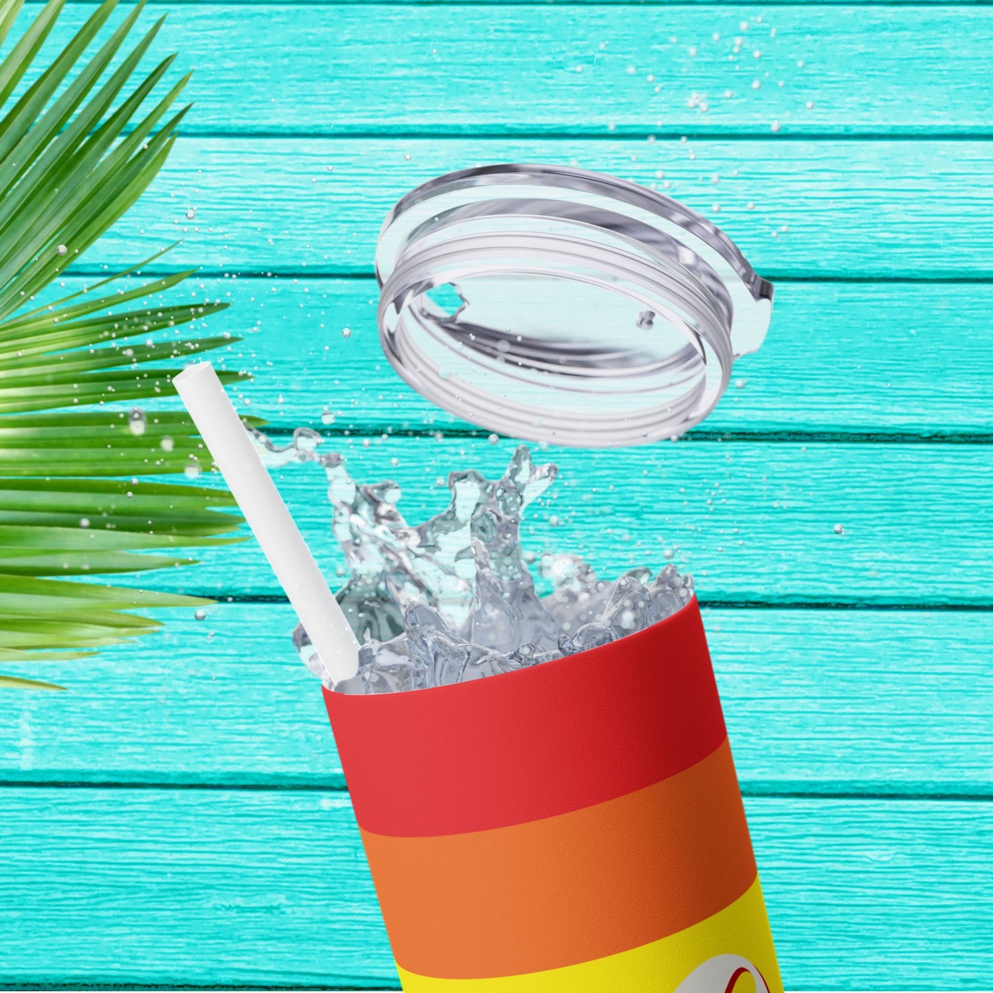 Vibrant. Versatile. Totally Sippable. – 20 oz Skinny Travel Tumbler with Straw