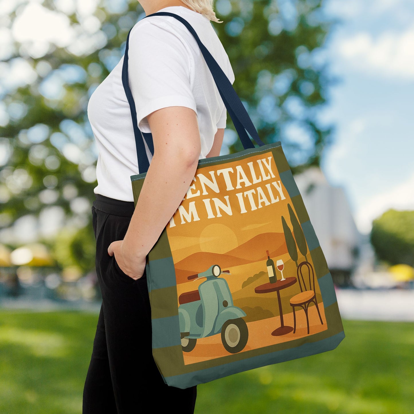 Mentally I’m in Italy Tote Bag– 3 sizes | Playful Wanderlust Companion