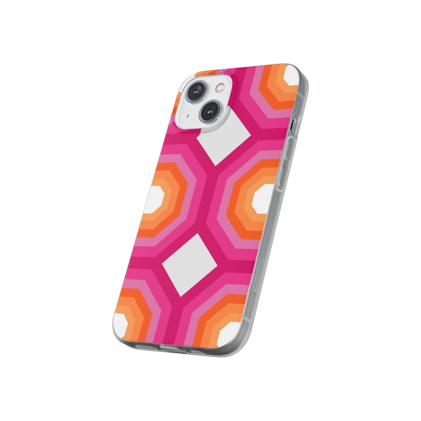 Stylish Geometric Phone Case, Flexible Phone Cover, Unique Modern Design, Perfect Gift, Trendy Accessory, Eco-Friendly Case