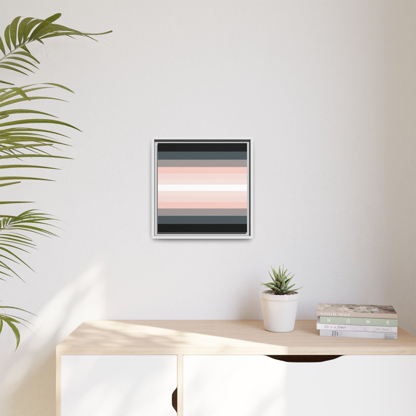 Modern Framed Geometric Canvas Art | Bold Color Meets Clean Framing