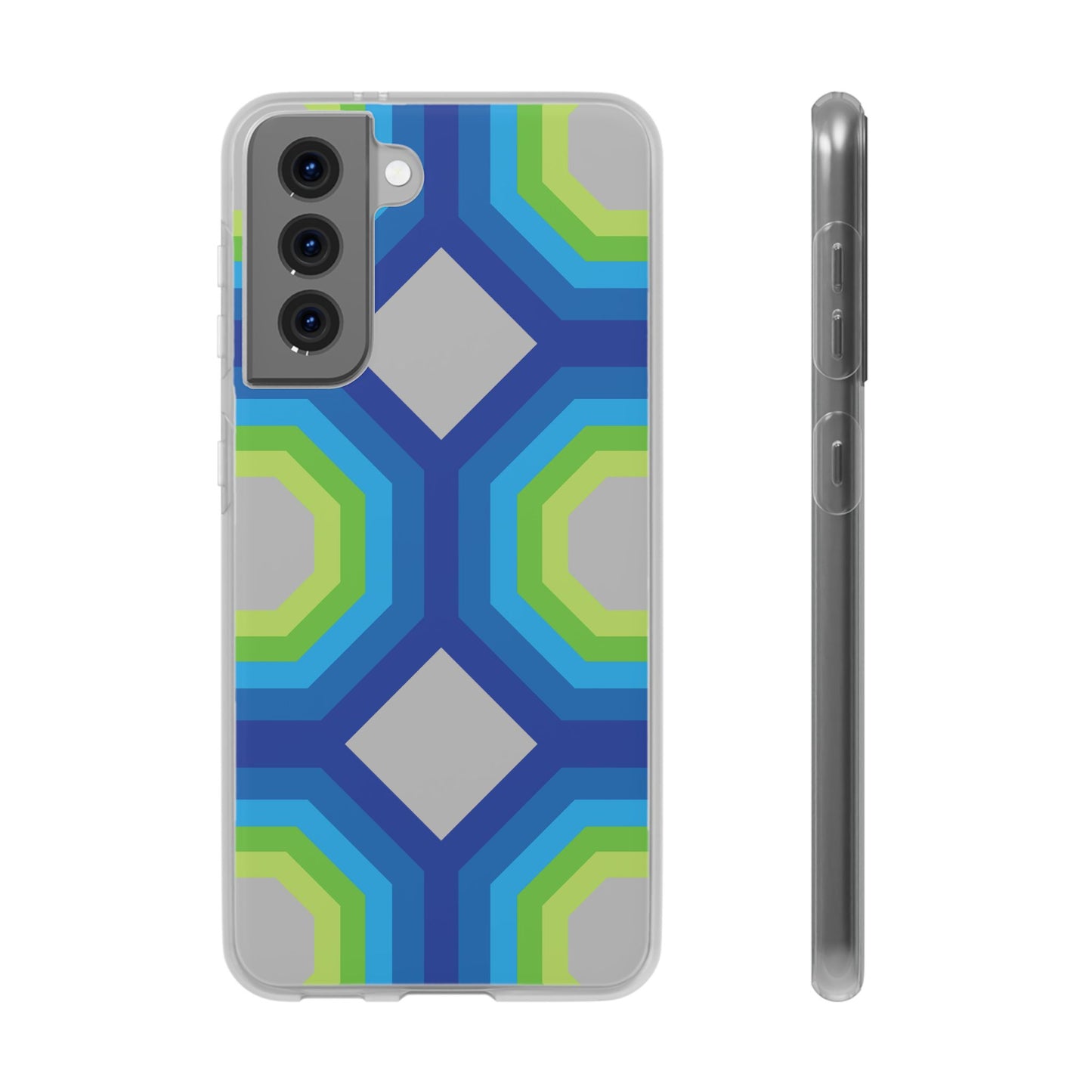 Stylish Geometric Phone Case, Flexible Phone Cover, Unique Modern Design, Perfect Gift, Trendy Accessory, Eco-Friendly Case