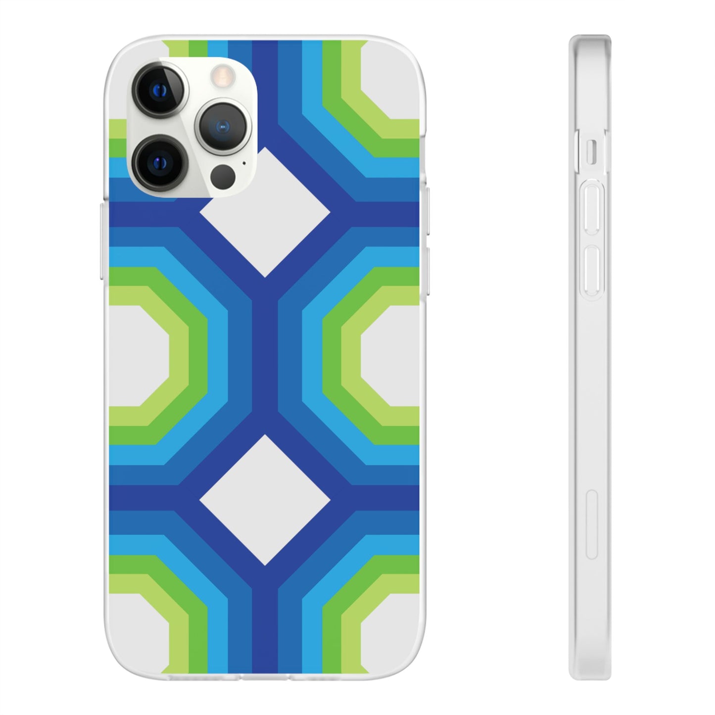 Stylish Geometric Phone Case, Flexible Phone Cover, Unique Modern Design, Perfect Gift, Trendy Accessory, Eco-Friendly Case