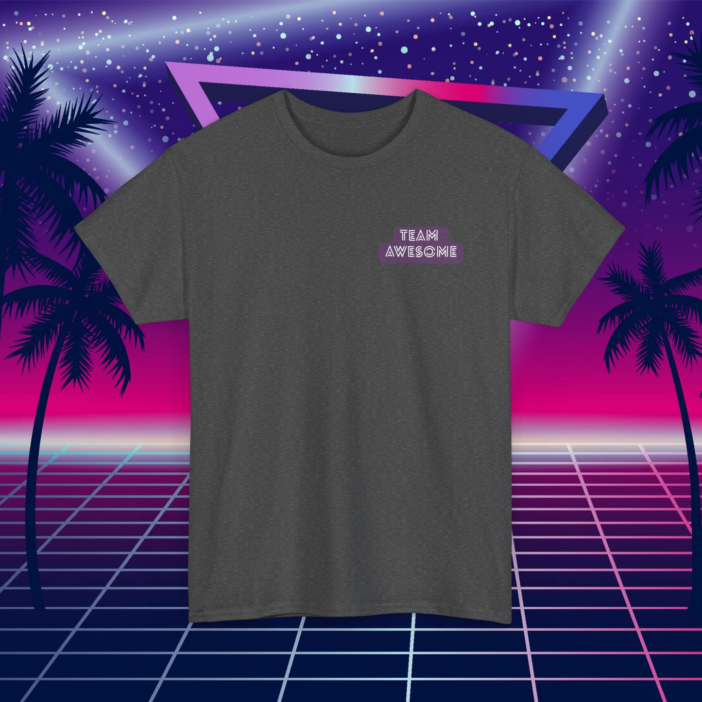 Let’s Get Physical – Join Team Awesome Retro 80s Tee - Unisex Cotton T-Shirt