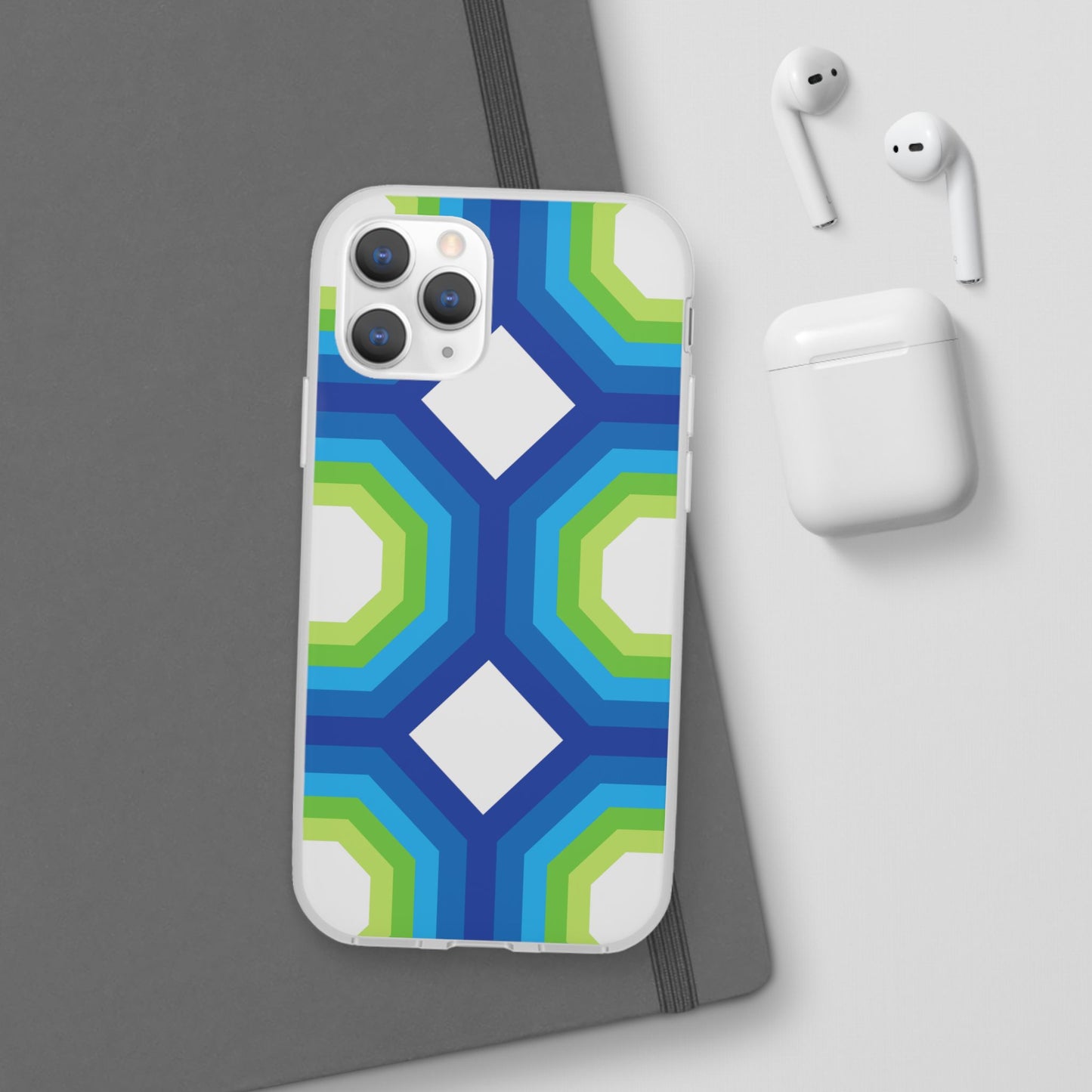 Stylish Geometric Phone Case, Flexible Phone Cover, Unique Modern Design, Perfect Gift, Trendy Accessory, Eco-Friendly Case