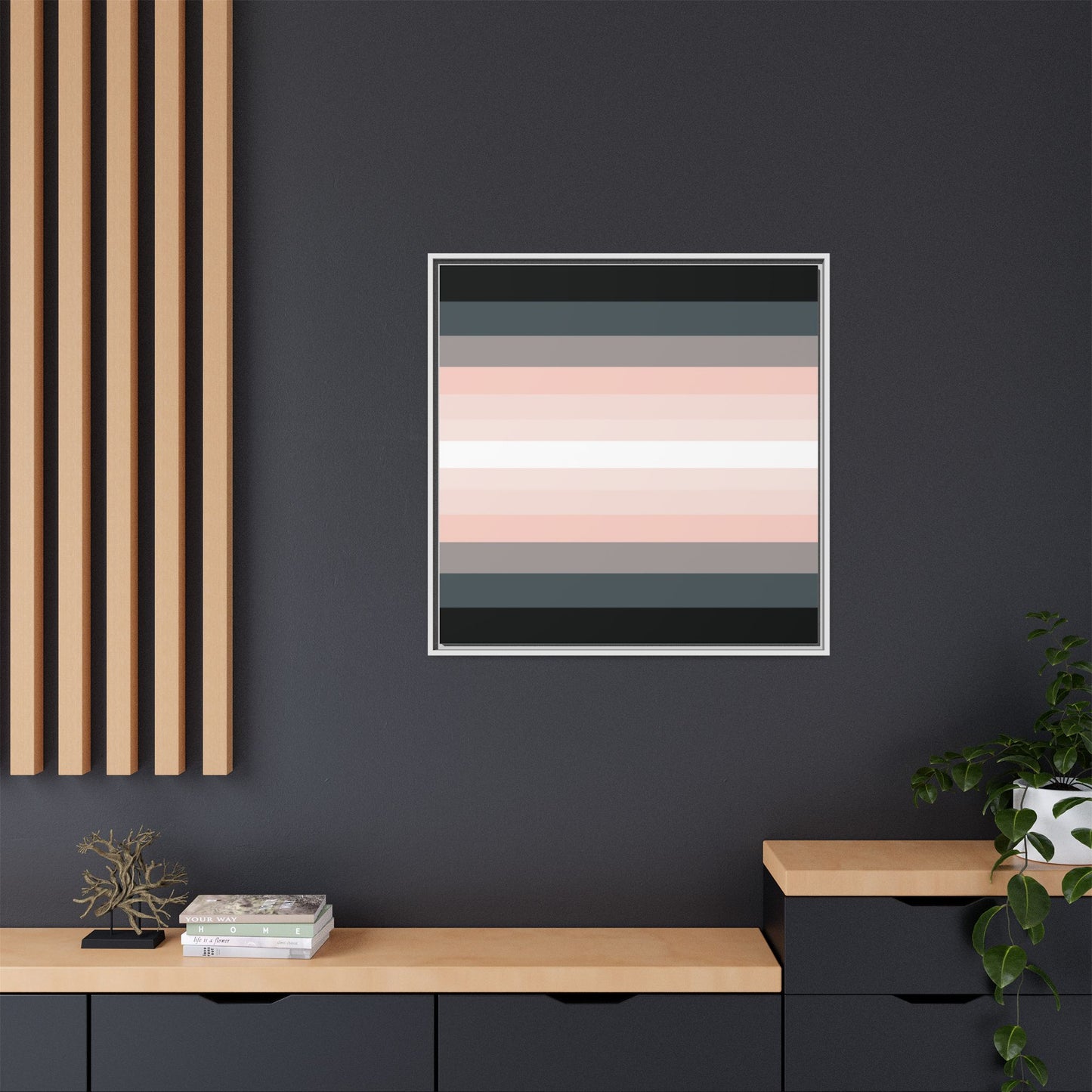 Modern Framed Geometric Canvas Art | Bold Color Meets Clean Framing