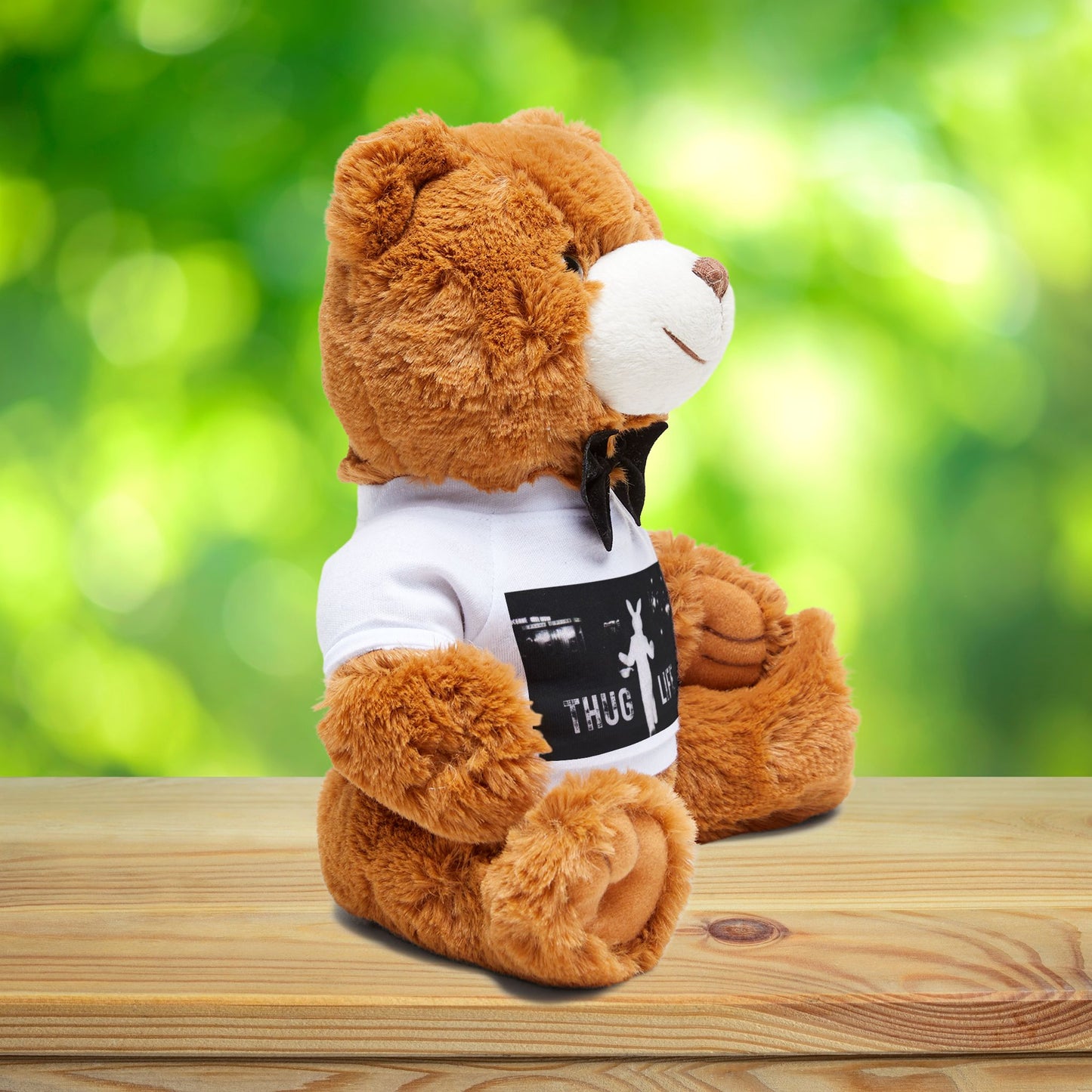 Funny “Thug Life” Teddy Bear – Hilarious Plush Toy with Attitude & Bow Tie