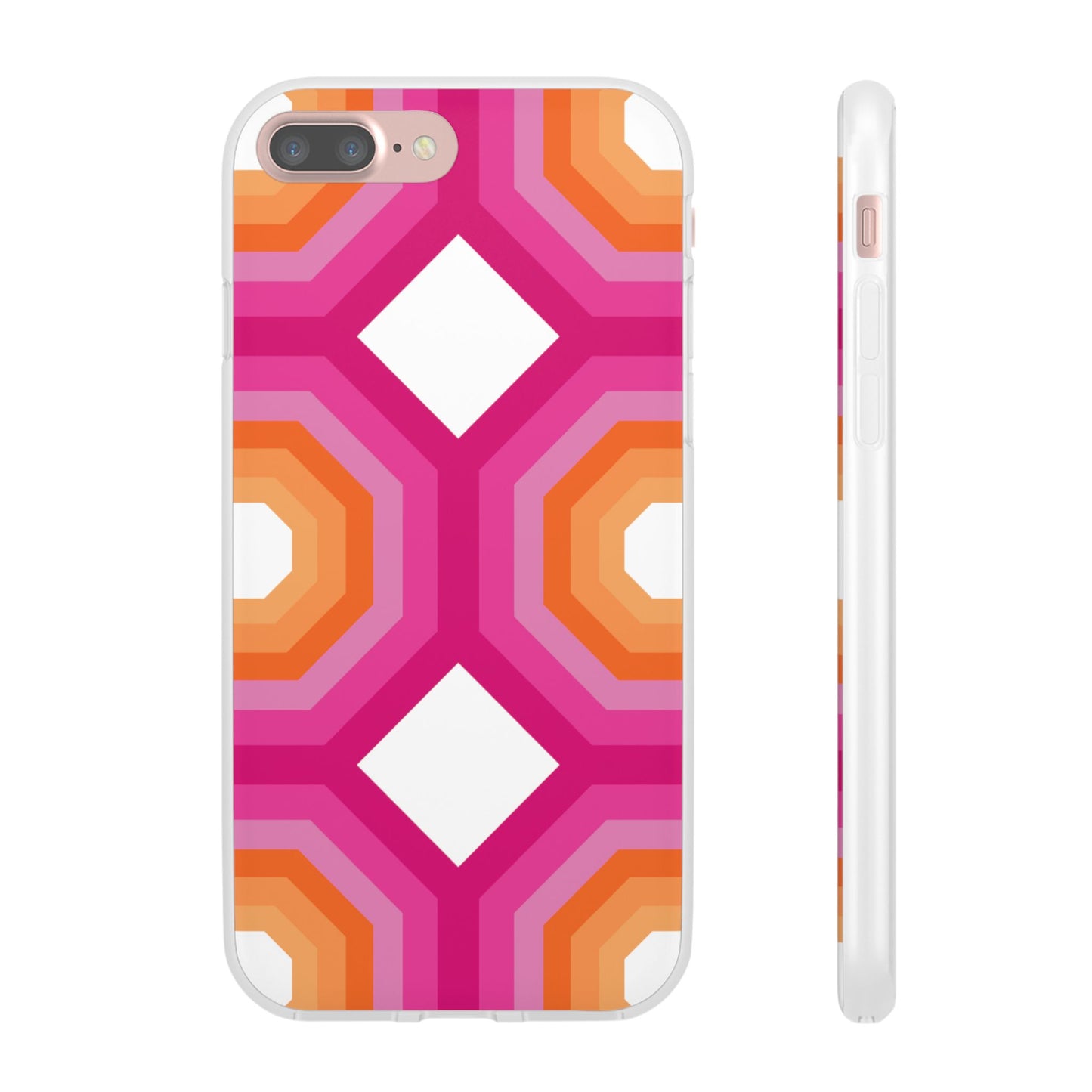 Stylish Geometric Phone Case, Flexible Phone Cover, Unique Modern Design, Perfect Gift, Trendy Accessory, Eco-Friendly Case