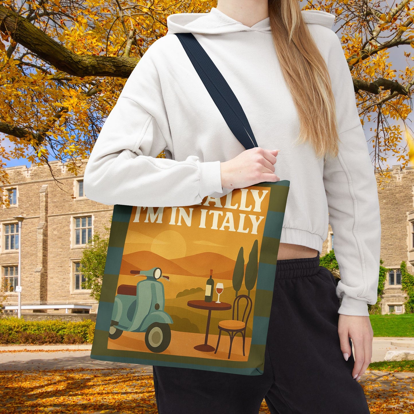 Mentally I’m in Italy Tote Bag– 3 sizes | Playful Wanderlust Companion
